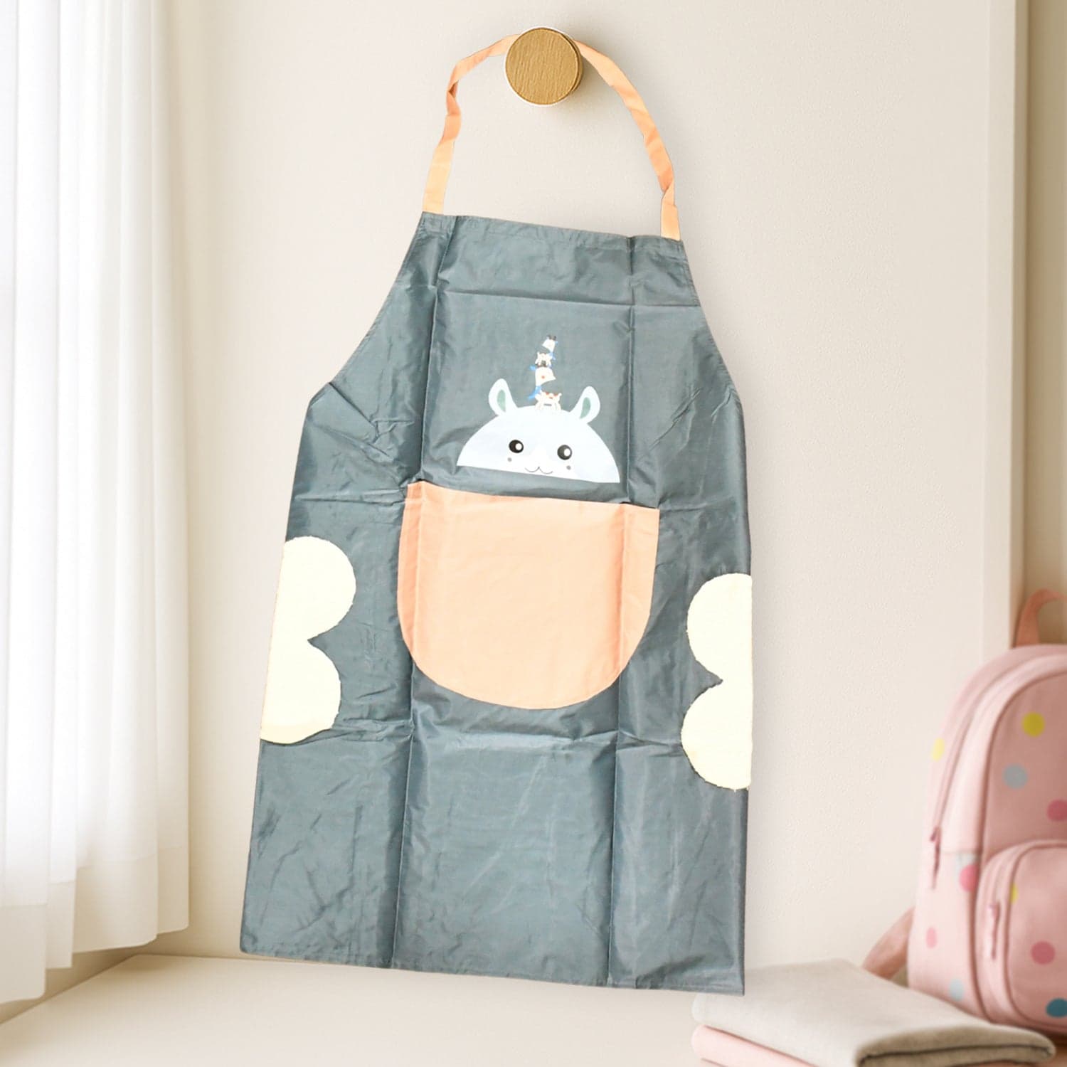 Cute Cartoon Animal Design Kitchen Apron 1 Pc thumbnail 2