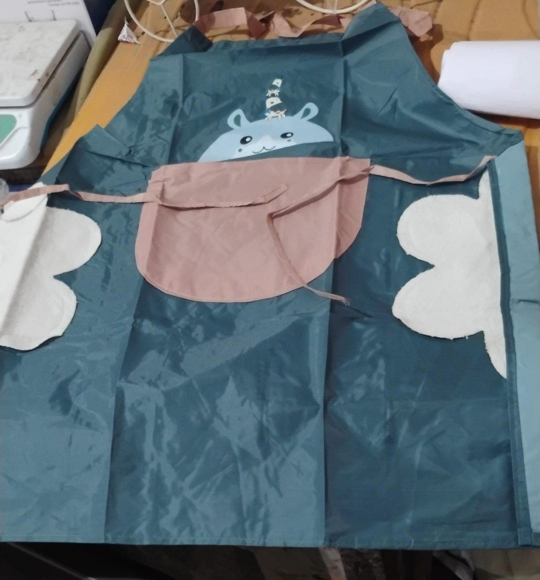 Cute Cartoon Animal Design Kitchen Apron 1 Pc thumbnail 6