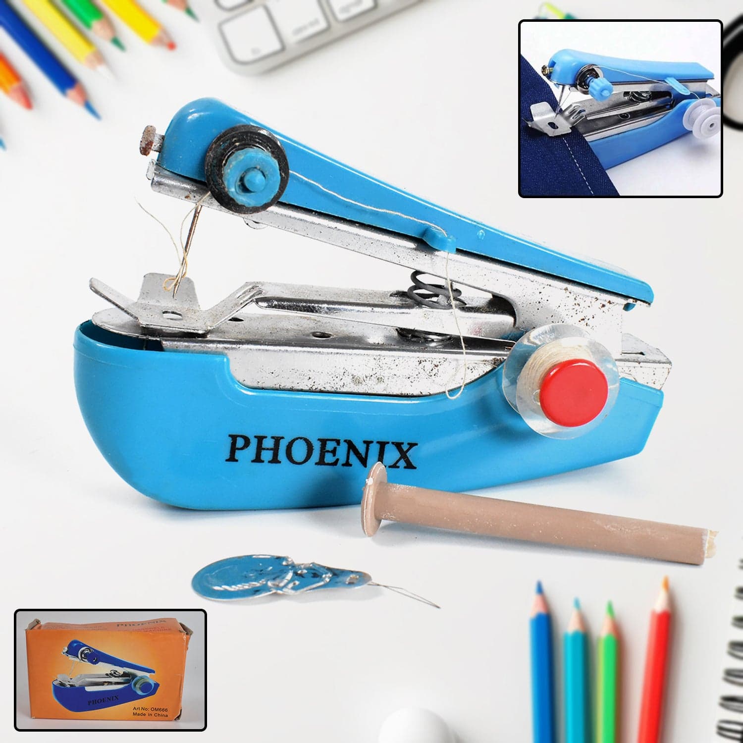 Handy Portable Mini Sewing Stapler Machine for Garment & Cloth thumbnail 1
