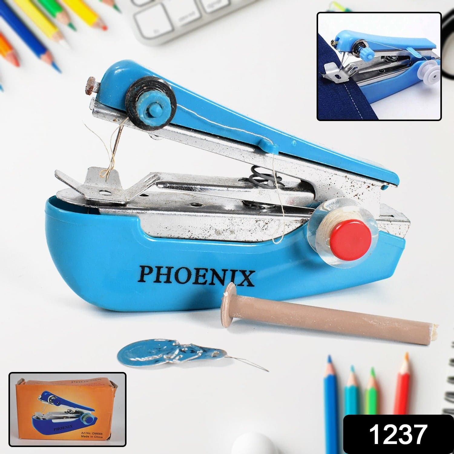 Handy Portable Mini Sewing Stapler Machine for Garment & Cloth thumbnail 2