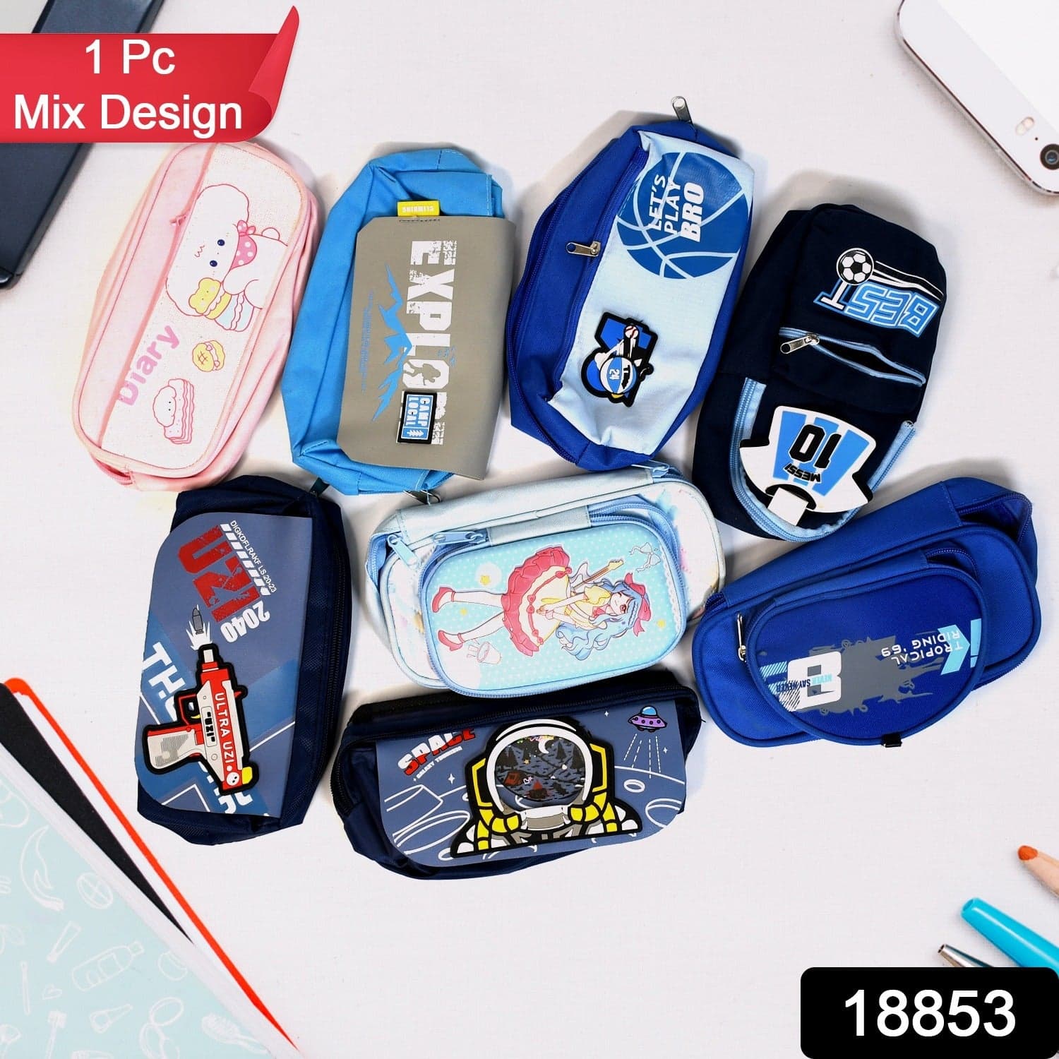 Mix Designs Pouch of Stylish, Functional Storage Bag (1pc) thumbnail 3