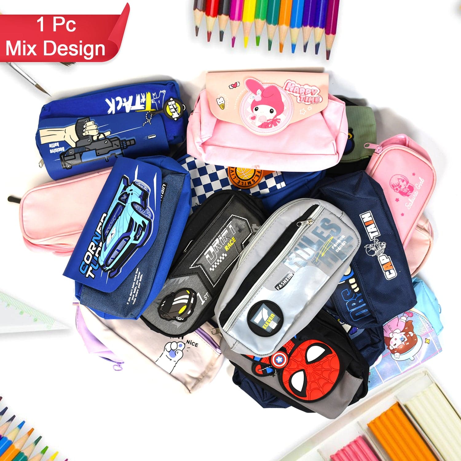 Mix Design Pouch of Stylish and Versatile Storage Bag (1pc) thumbnail 2