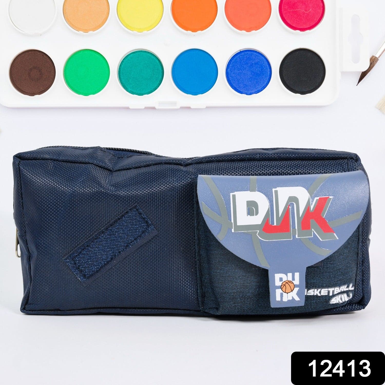 Pencil Pouch With Zipper, Students Pencil Case Large Capacity, Makeup Pouch, Stationery Bag (1 Pc) thumbnail 2