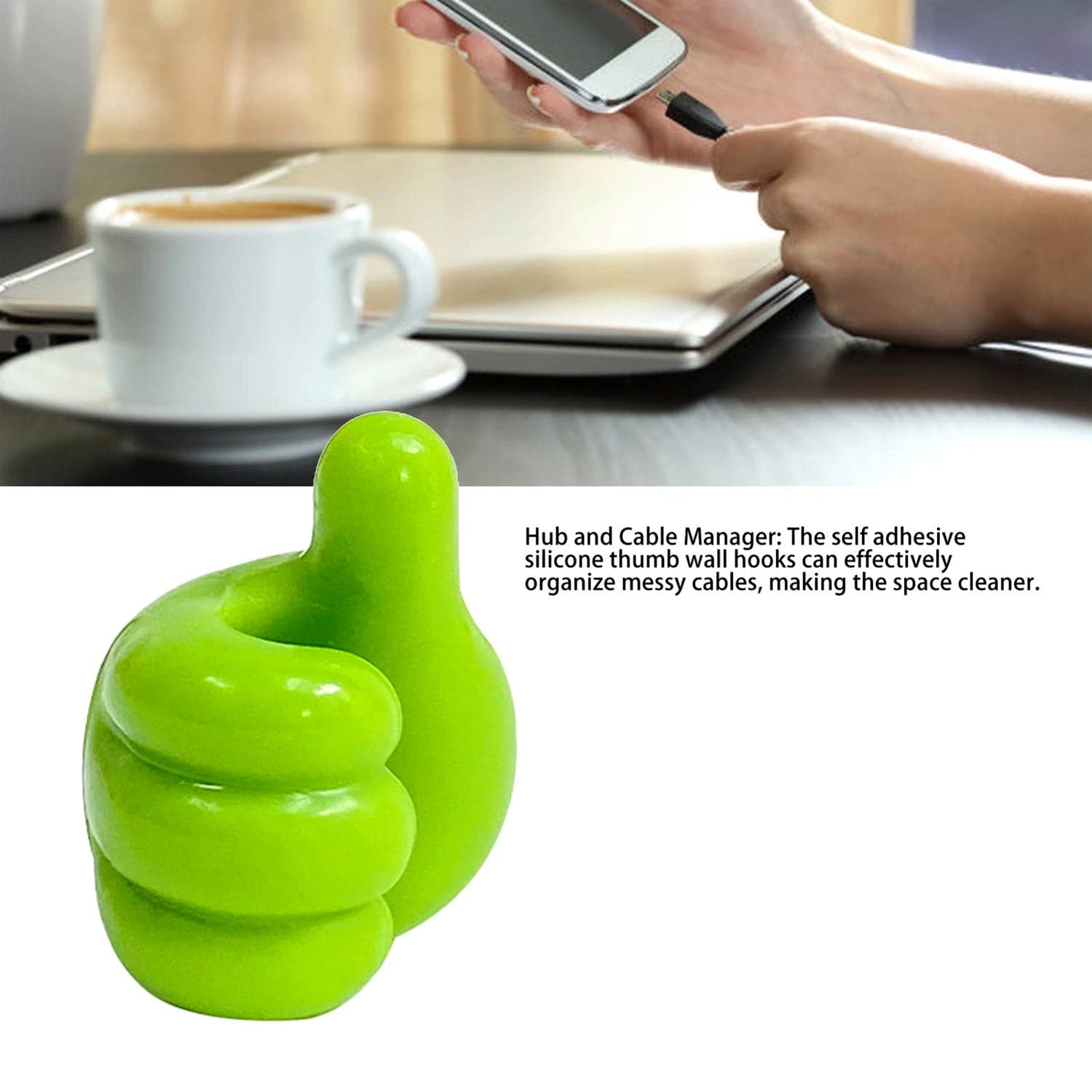 12442 Green Thumb Shape Wireholder 1Pc thumbnail 3
