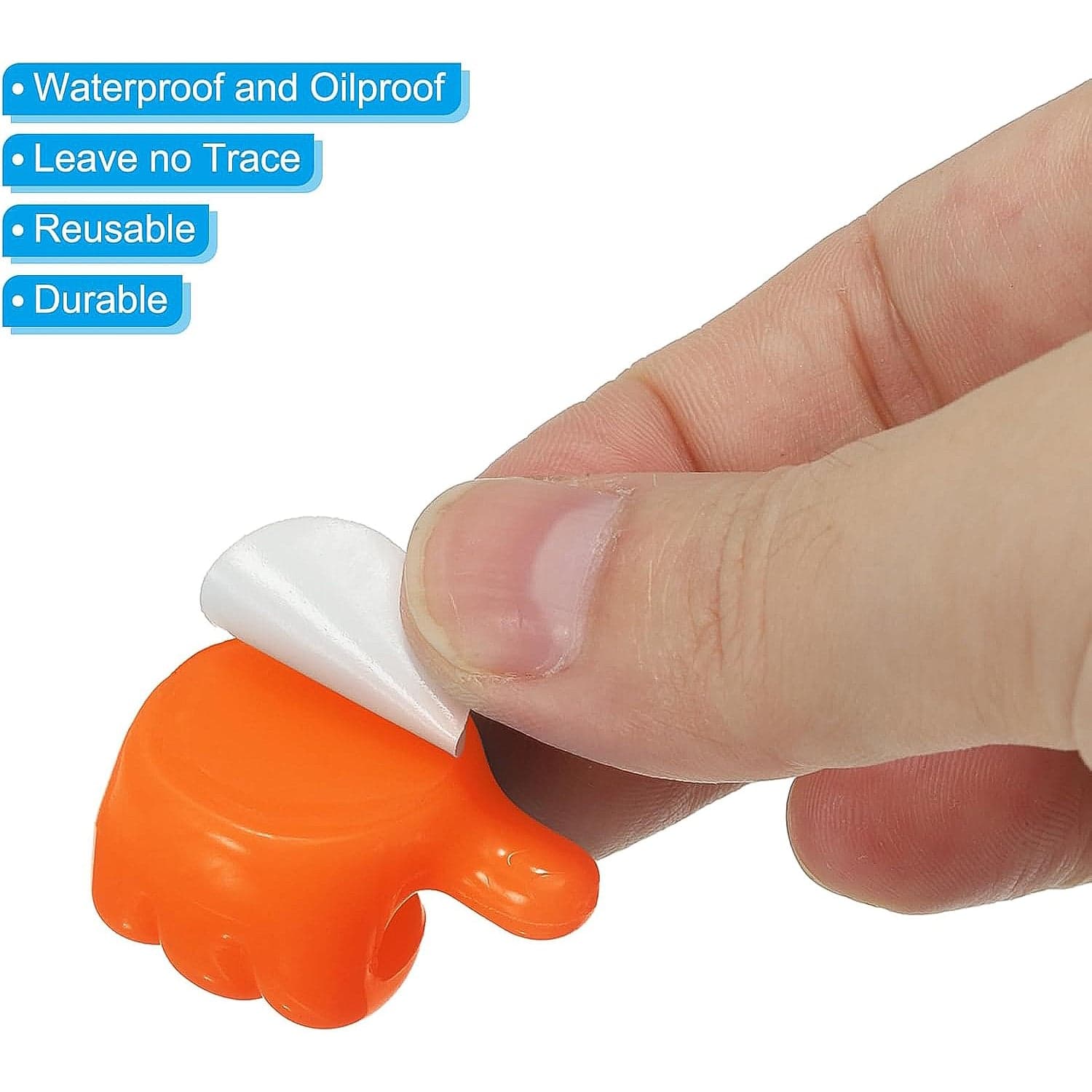 12443 Orange Thumb Shape Wireholder 1Pc thumbnail 5