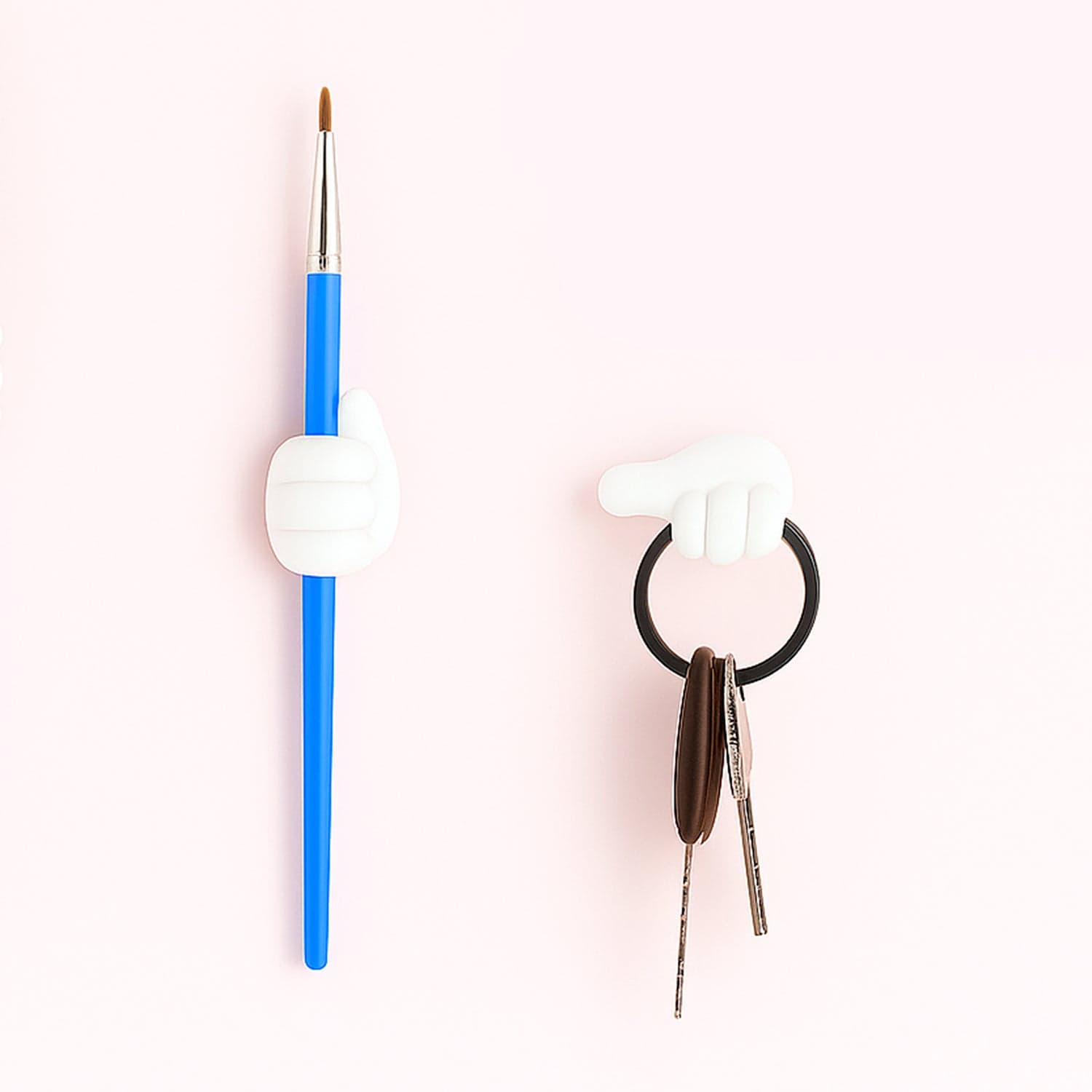 12444 White Thumb Shape Wireholder 1Pc thumbnail 5
