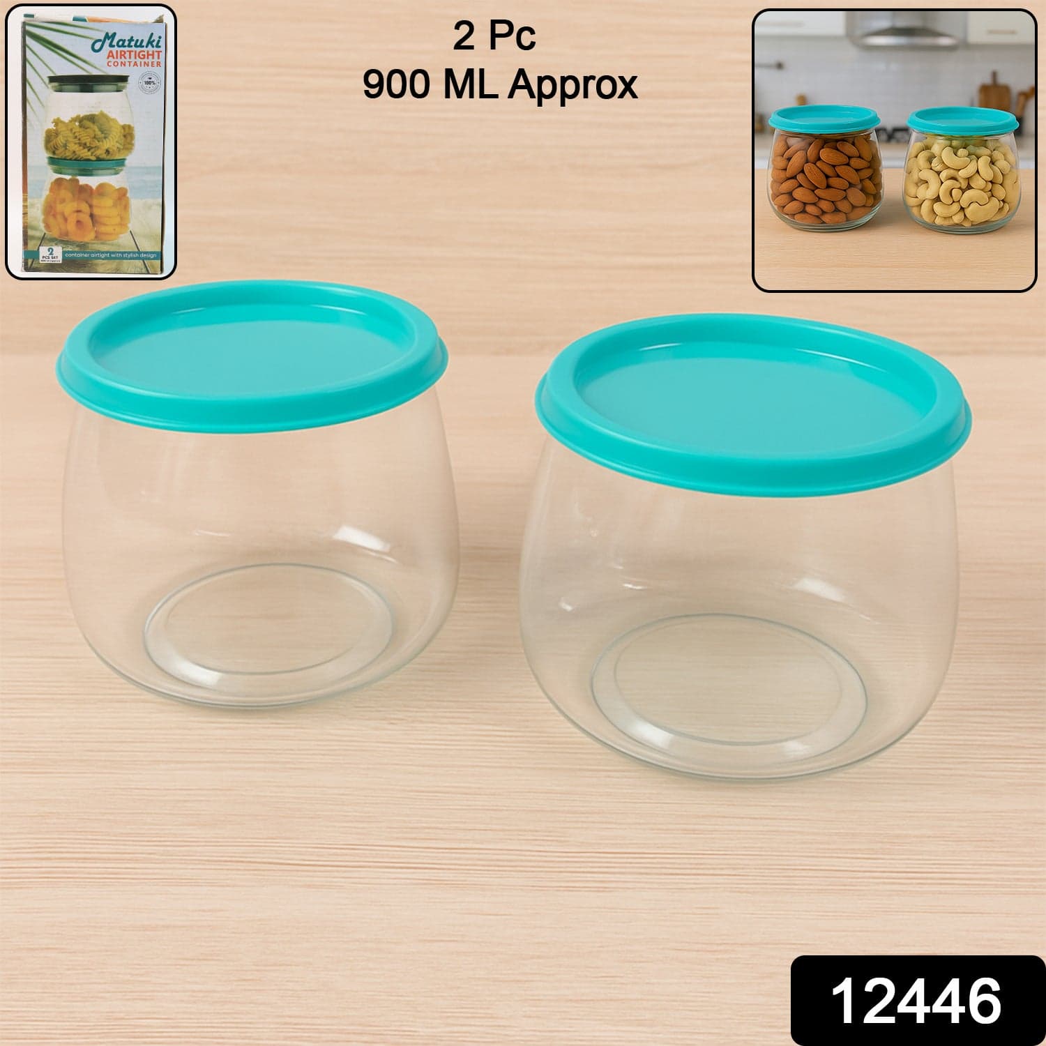 Airtight Storage Containers Set 2 Pc thumbnail 1