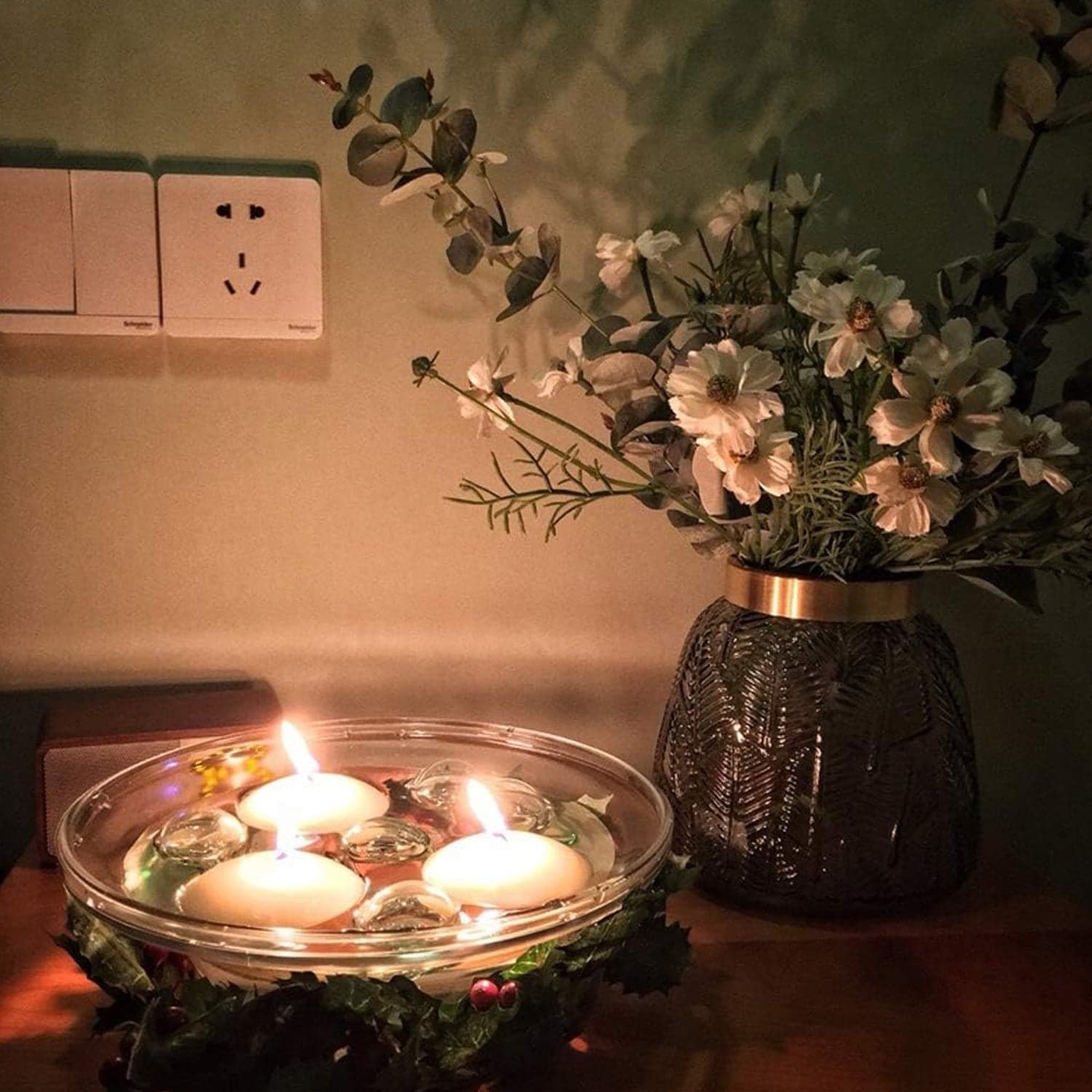 Floating Candle Holder (1 Pc): Romantic Ambiance, Table Decor, Diwali thumbnail 5