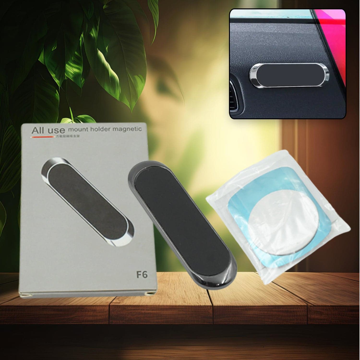 360D Rotation Magnetic Mobile Holder For Car Dashboard Stand Strongest Magnets Phone Metal Bracket Car thumbnail 4