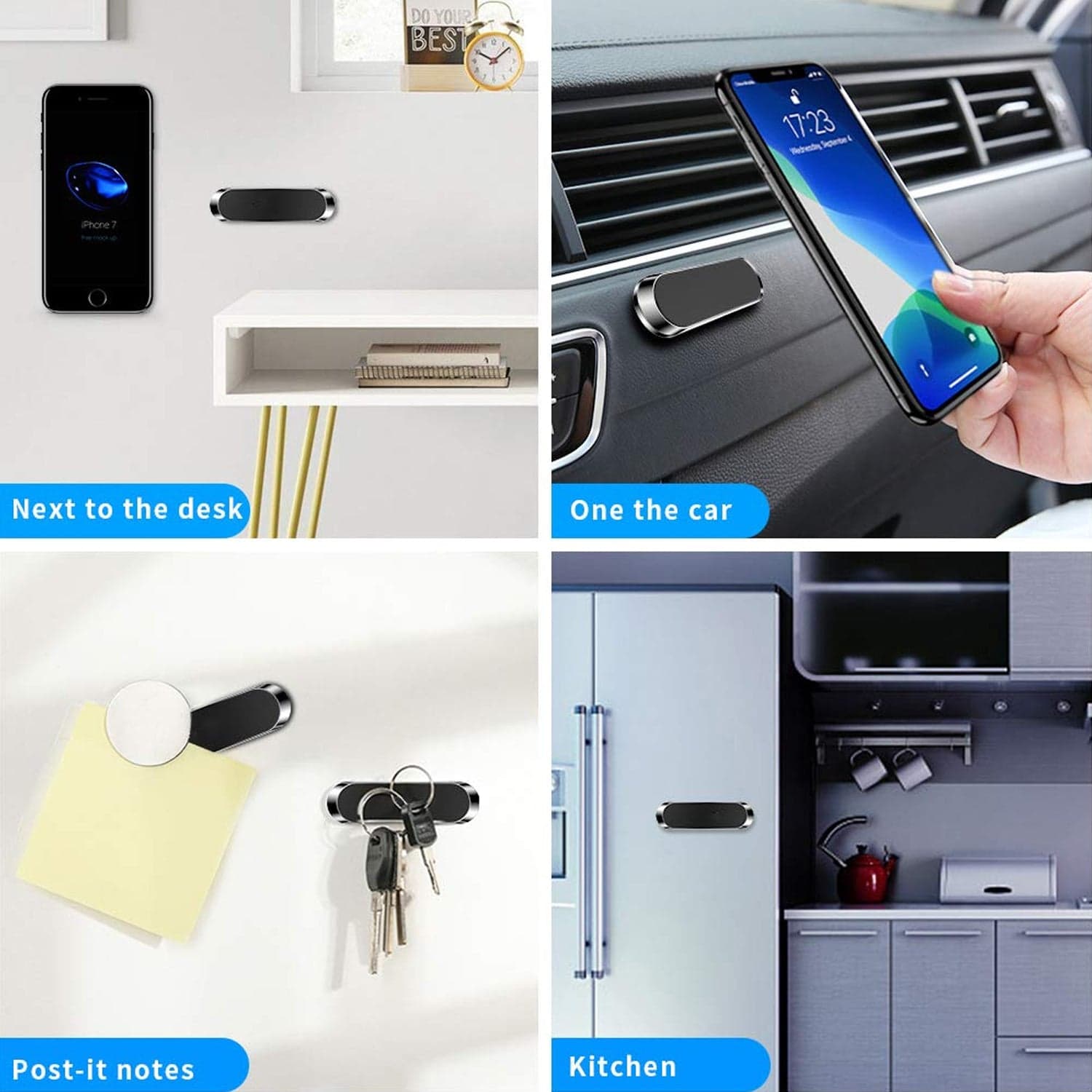 360D Rotation Magnetic Mobile Holder For Car Dashboard Stand Strongest Magnets Phone Metal Bracket Car thumbnail 7