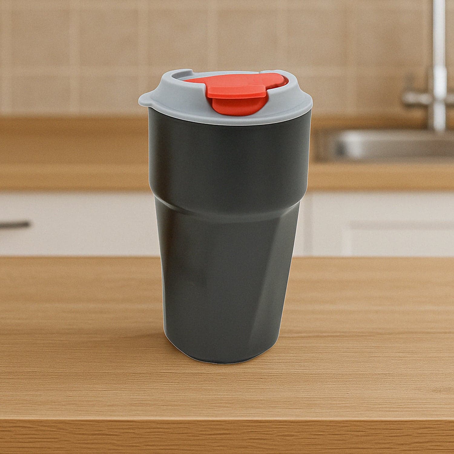 Stainless Steel Vacuum Insulated Travel Mug with Lid (1 Pc) - Coffee, Tea thumbnail 1