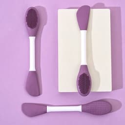 Double-Headed Silicone Mask Brush of Facial Cleansing & Mask Application Tool (1 Pc)