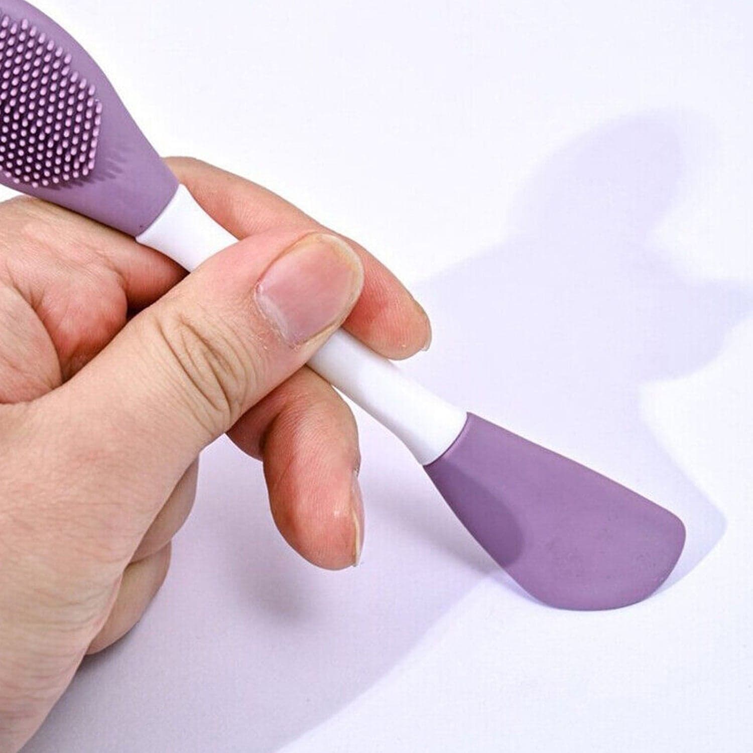 Double-Headed Silicone Mask Brush of Facial Cleansing & Mask Application Tool (1 Pc) thumbnail 5