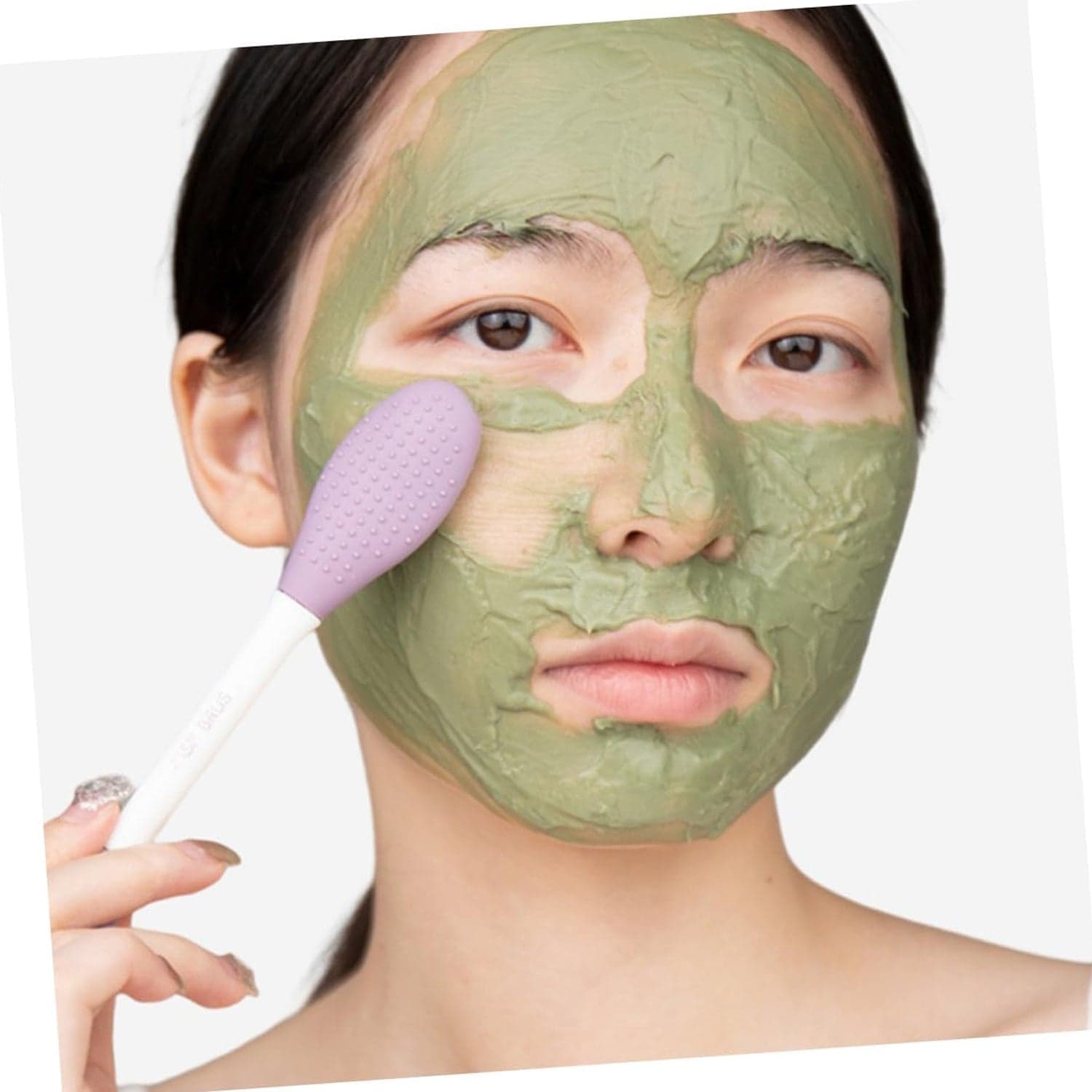 Double-Headed Silicone Mask Brush of Facial Cleansing & Mask Application Tool (1 Pc) thumbnail 6