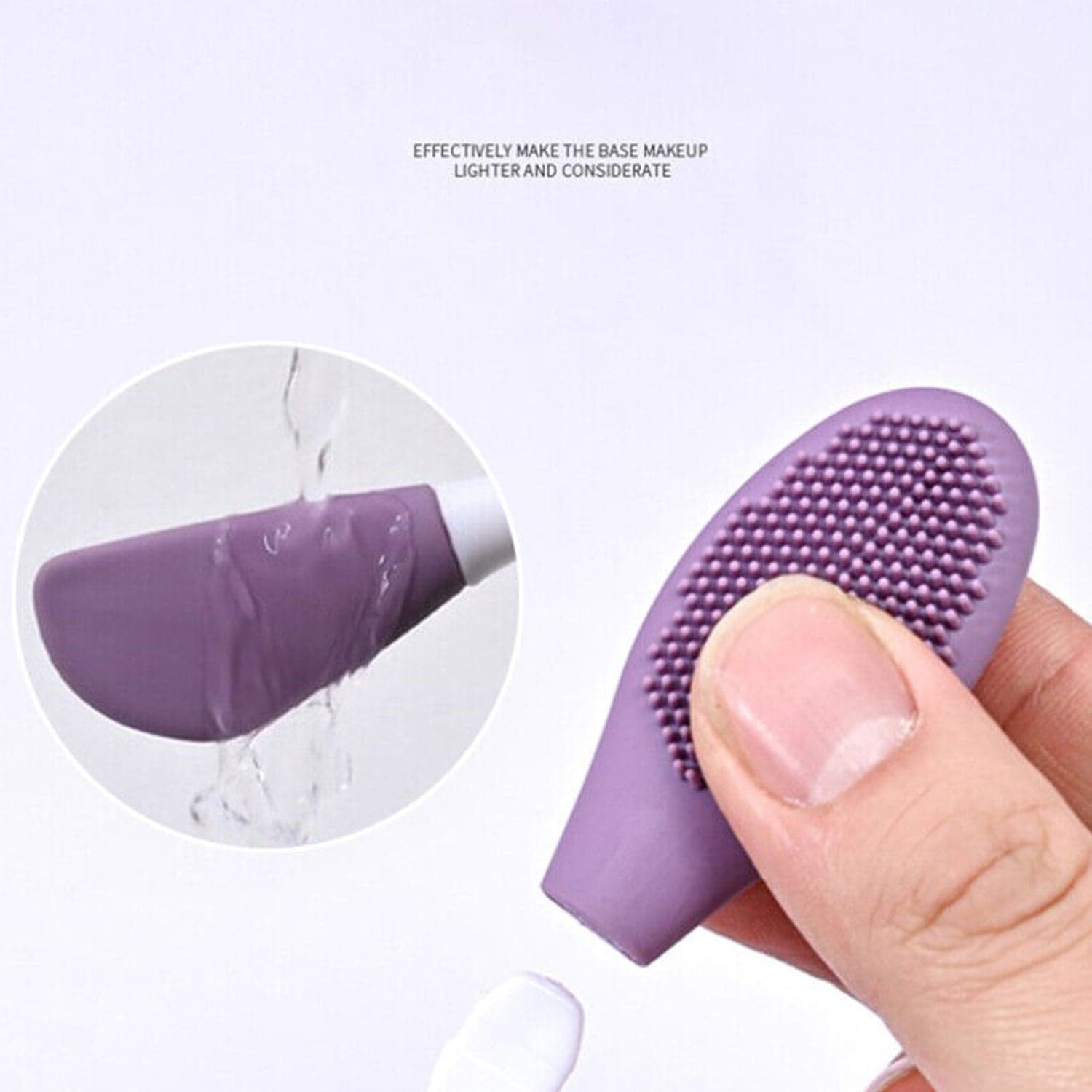 Double-Headed Silicone Mask Brush of Facial Cleansing & Mask Application Tool (1 Pc) thumbnail 9