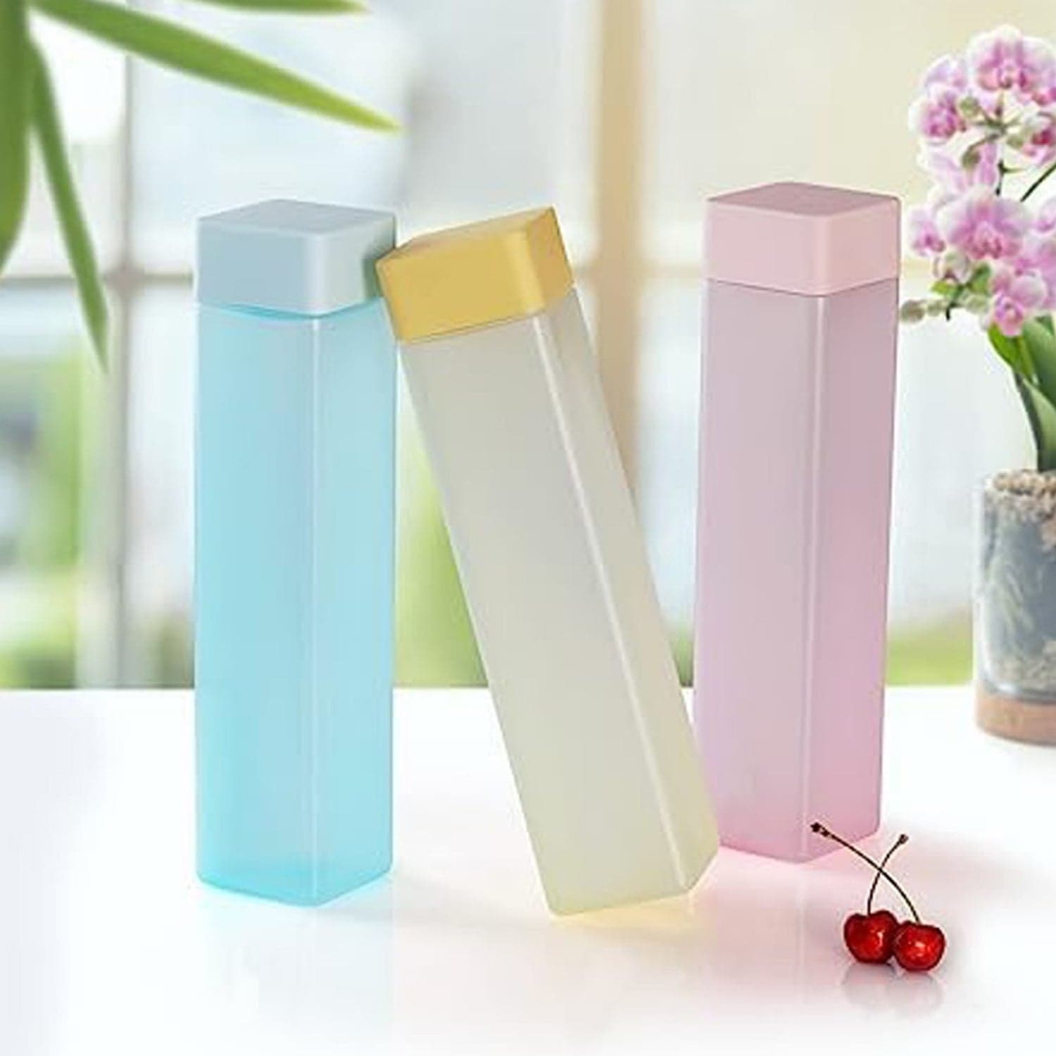 Large Capacity Plastic Water Bottle | Set of 6 | Square Water Bottle (940ml each) thumbnail 5
