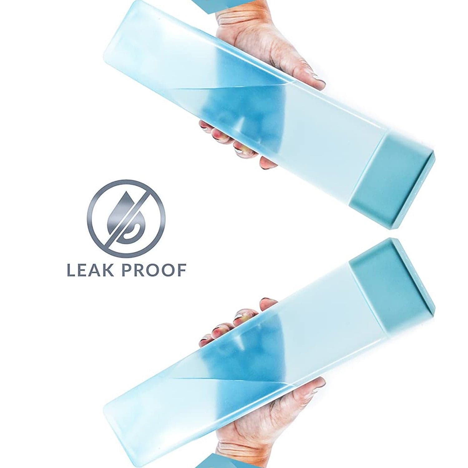 Large Capacity Plastic Water Bottle | Set of 6 | Square Water Bottle (940ml each) thumbnail 6