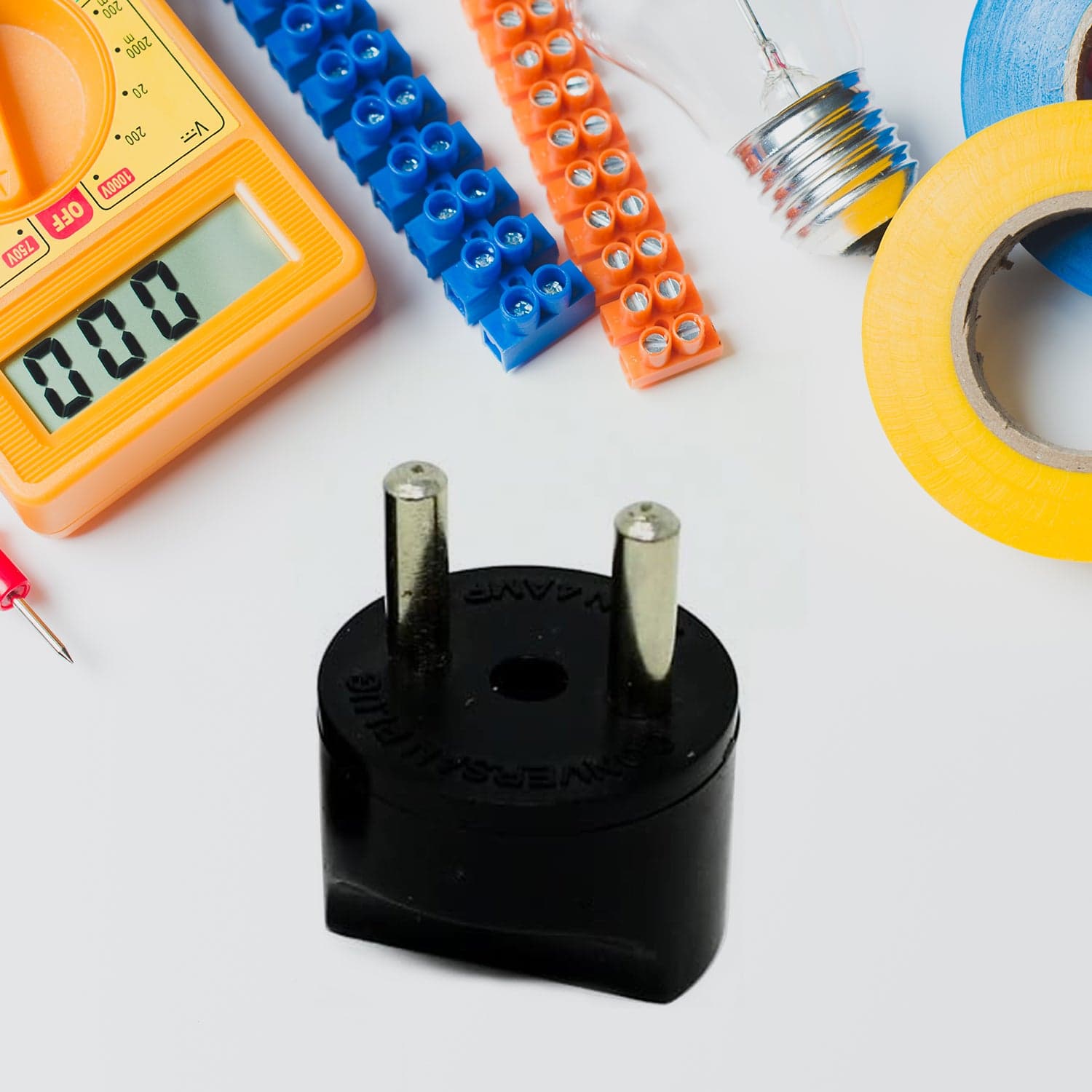2 Pin 4 Amp. Conversion Electrical Connector Plug, 2 Pin Plug Converter, Plug Adapter With Color Box (1 Pc ) thumbnail 4