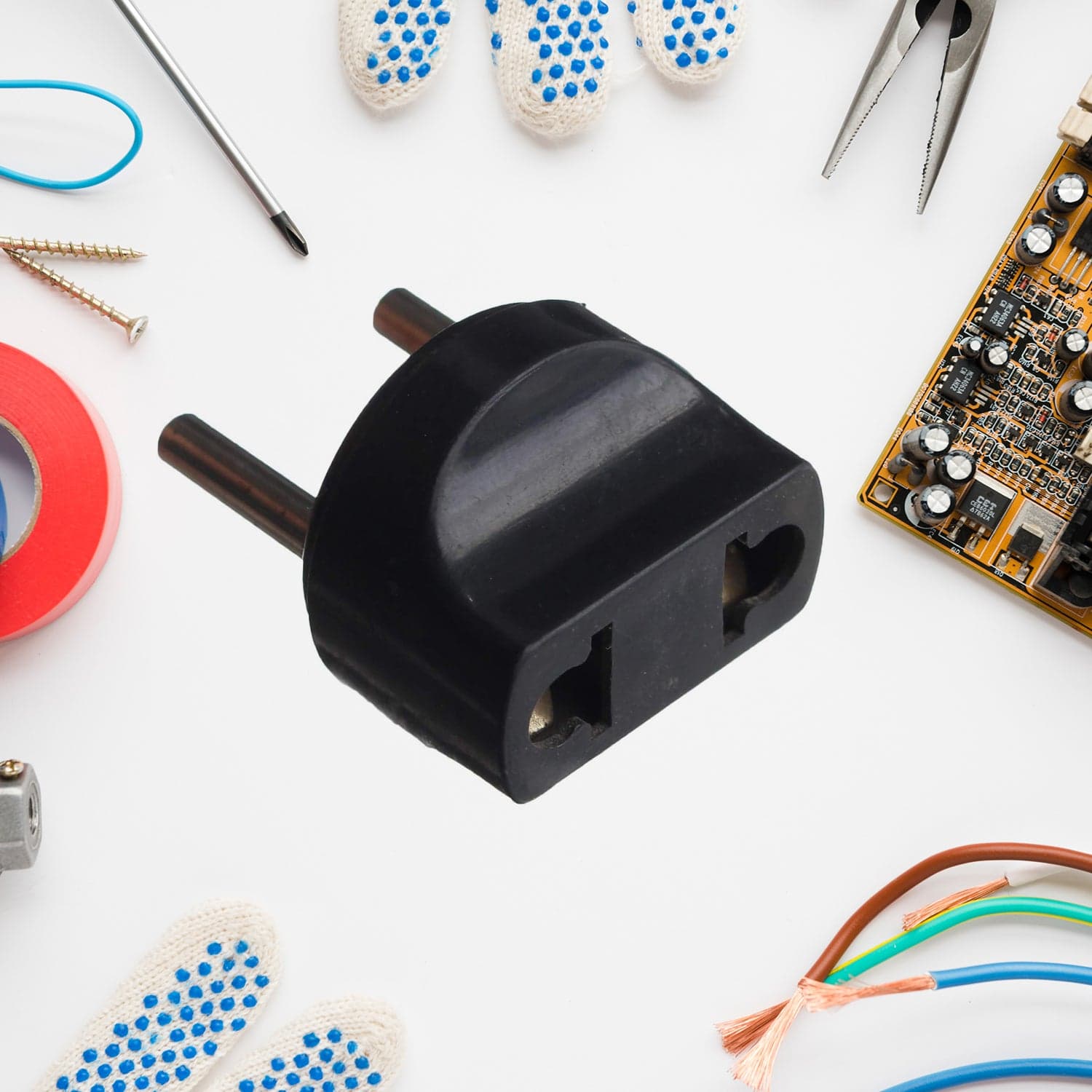 2 Pin 4 Amp. Conversion Electrical Connector Plug, 2 Pin Plug Converter, Plug Adapter With Color Box (1 Pc ) thumbnail 6