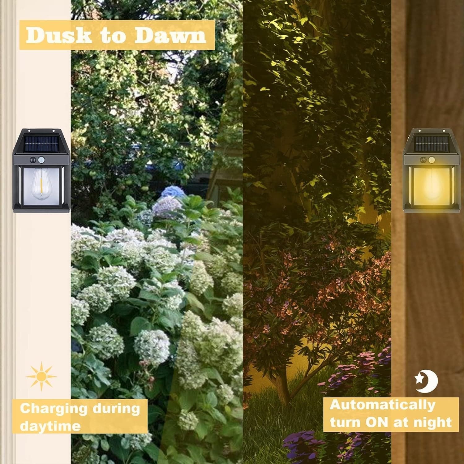 Solar Wall Lamp of Wireless Outdoor Light with Motion Sensor & 3 Modes thumbnail 5