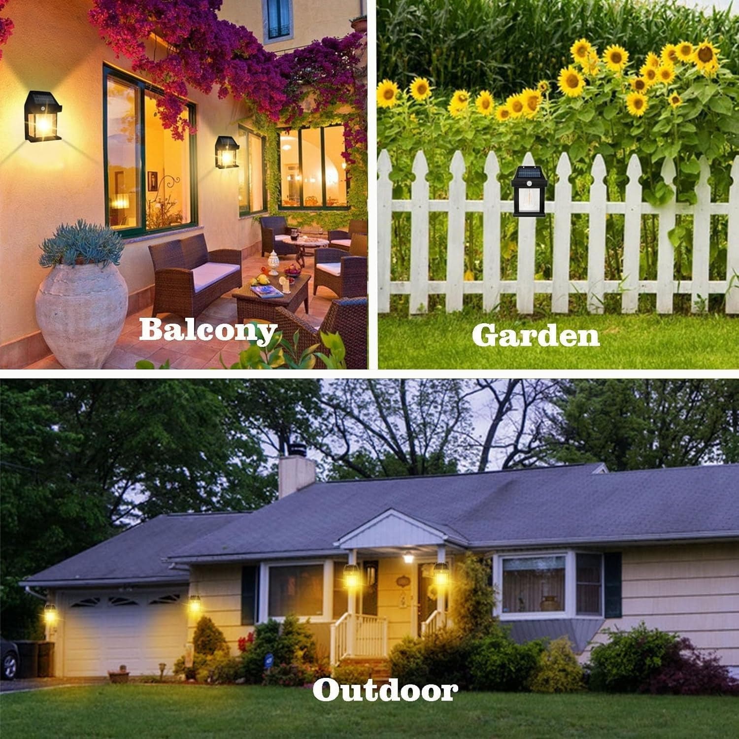 Solar Wall Lamp of Wireless Outdoor Light with Motion Sensor & 3 Modes thumbnail 8
