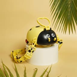 Cute Plastic Bug Shape Water Bottle With Adjustable Shoulder Strap