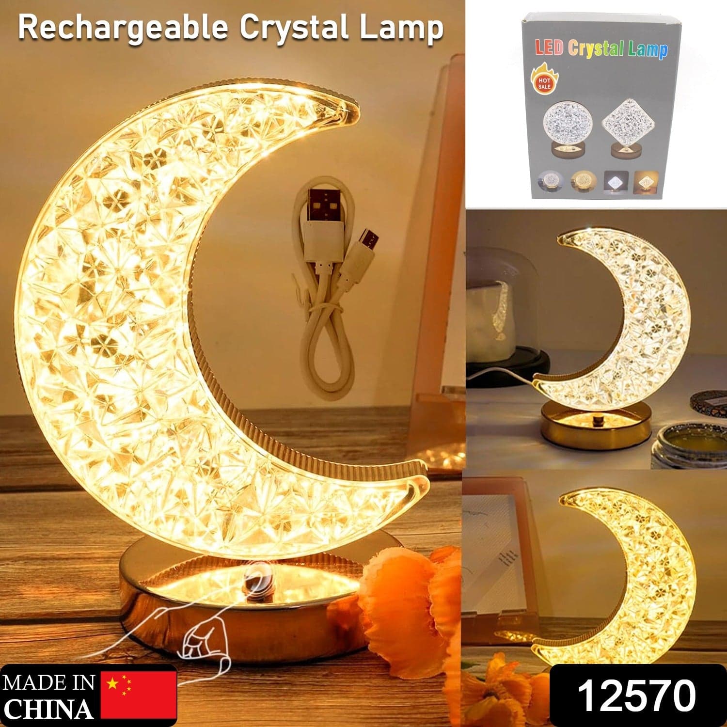Crystal Table Lamp thumbnail 2