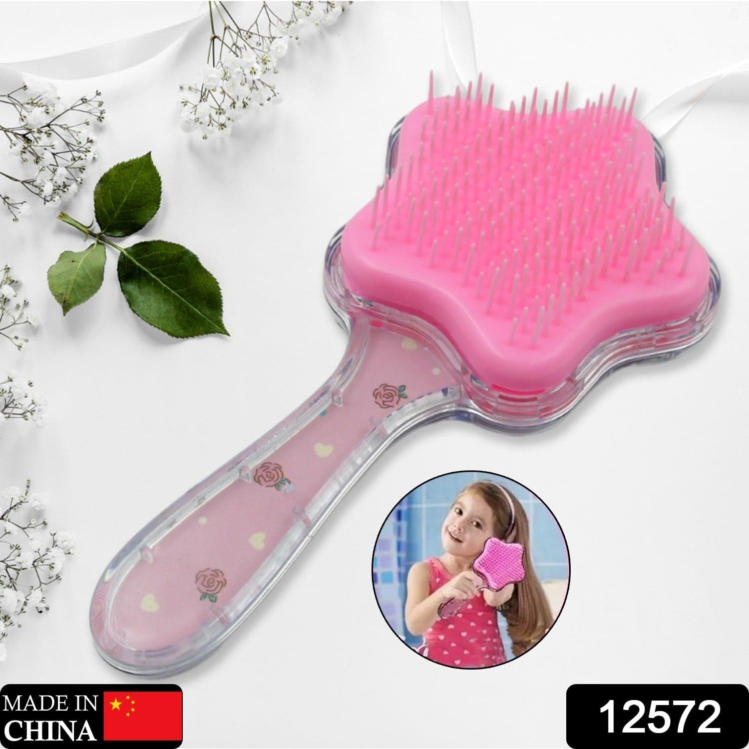Cartoon Hair Brush Massage Shower Comb Blur Wet Salon Hair Brushes Hair Styling Tools thumbnail 2