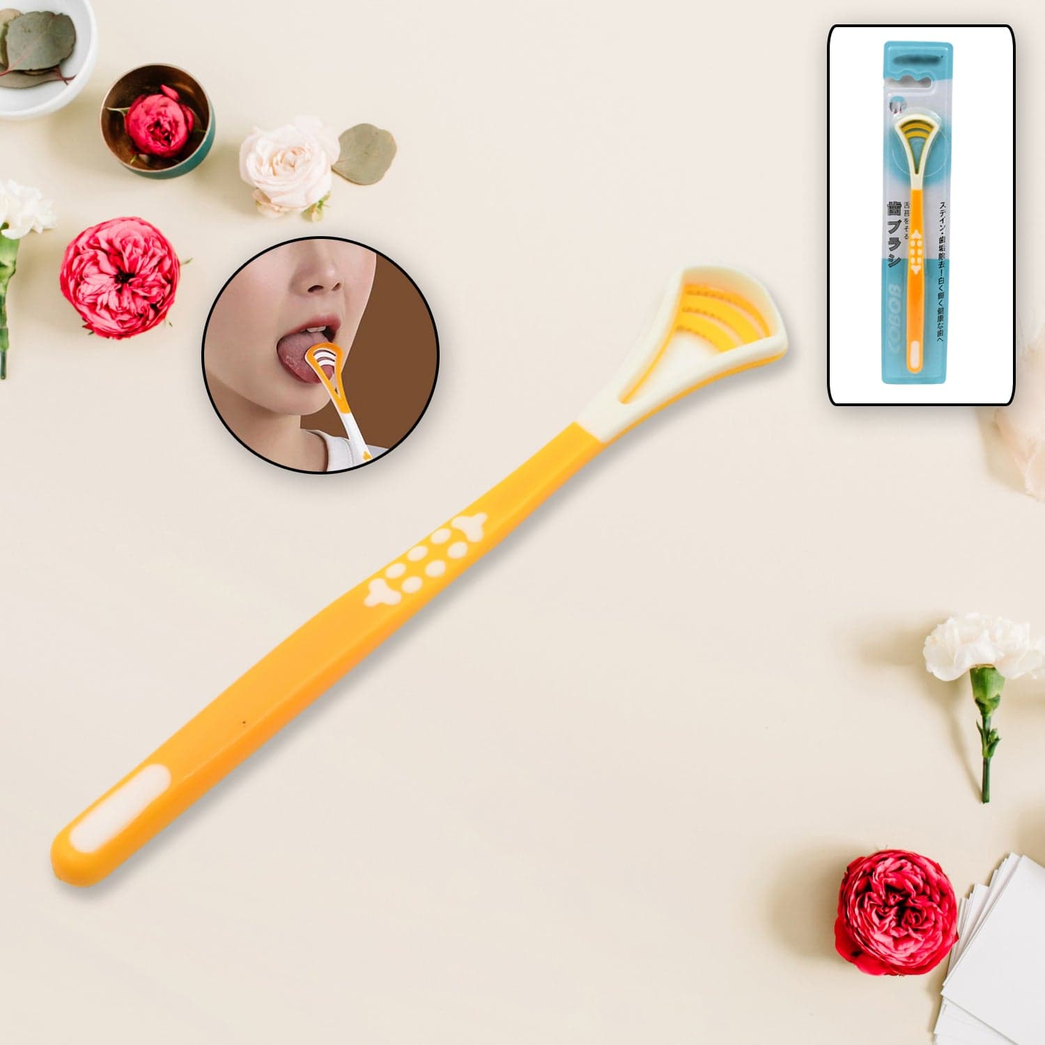 Tongue Scraper & Brush for Fresh Breath (1 Pc) thumbnail 1