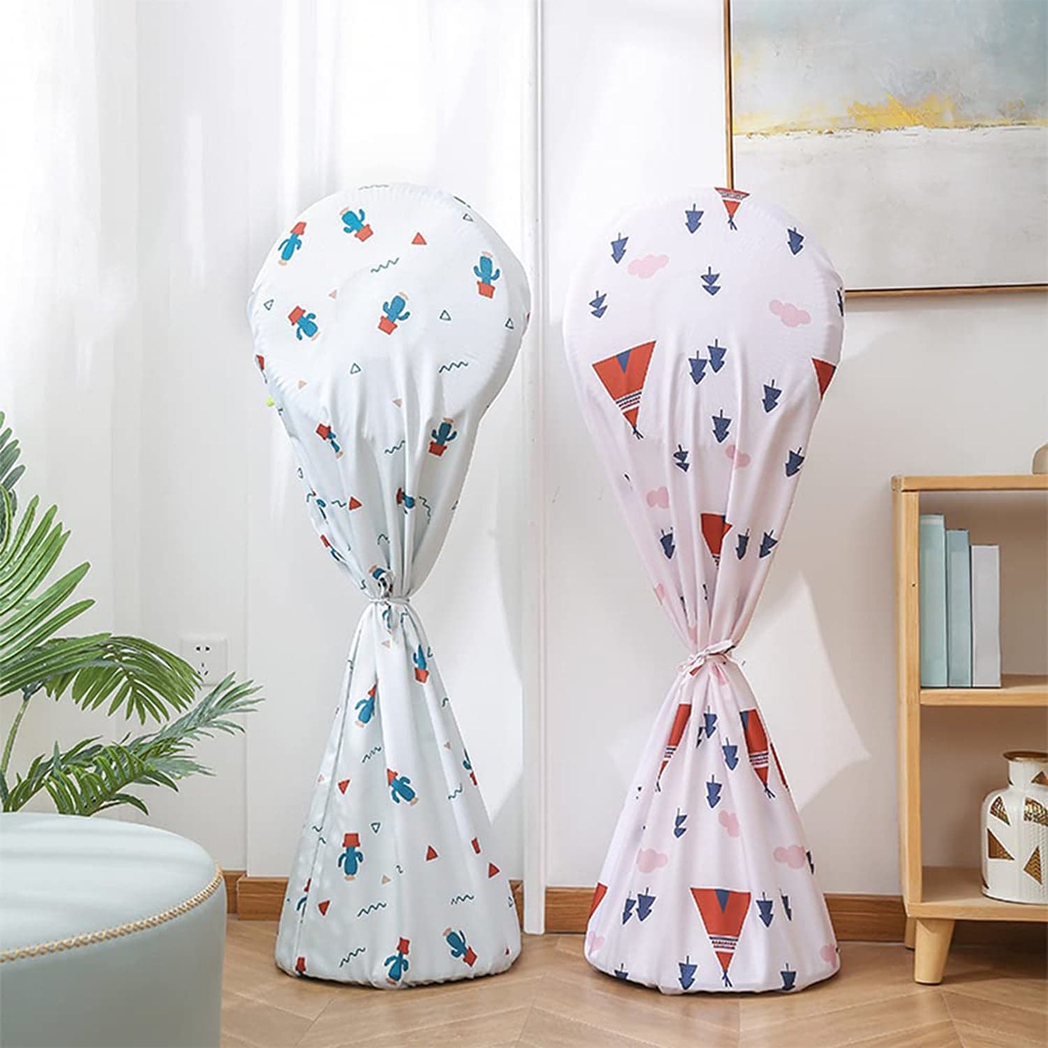 Decorative Dustproof And Waterproof Table Fan Cover thumbnail 5