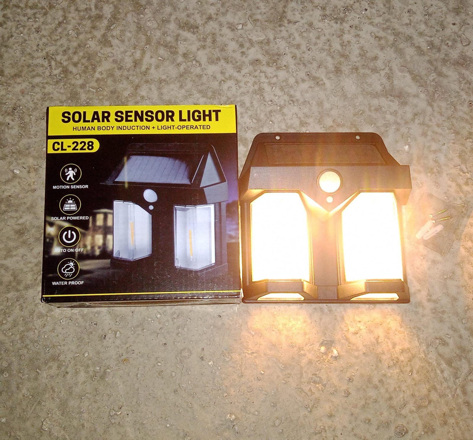 Outdoor Solar Wall Lamp Outdoor Waterproof High Quality Lamp Induction Garden Lamp Garden Villa Night Lamp Double Lamp Light (1 Pc) thumbnail 10