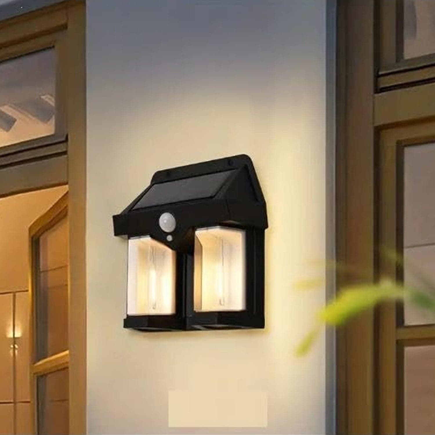 Outdoor Solar Wall Lamp Outdoor Waterproof High Quality Lamp Induction Garden Lamp Garden Villa Night Lamp Double Lamp Light (1 Pc) thumbnail 6