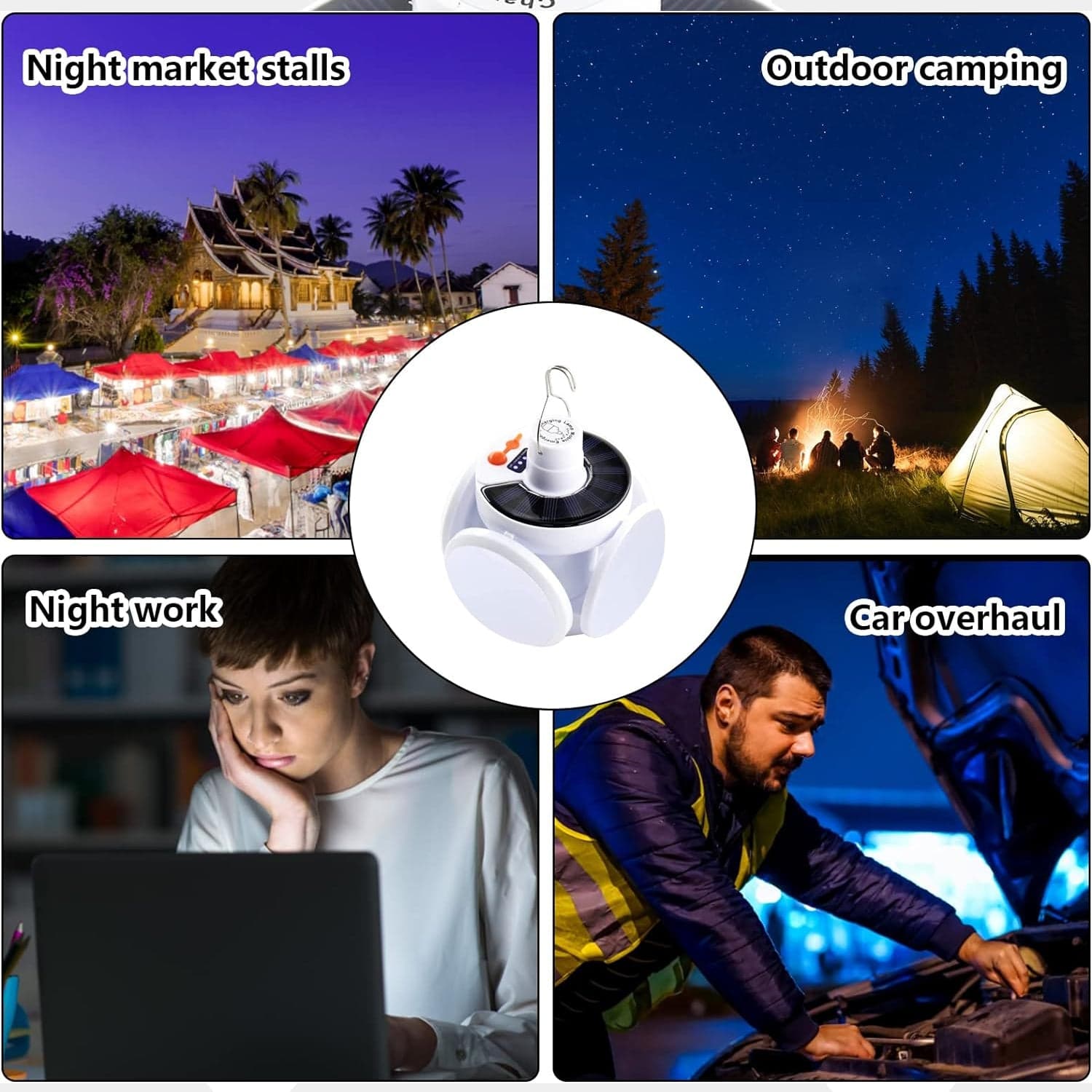 Solar Multi-Functional Emergency Led Light Of Usb Rechargeable thumbnail 9