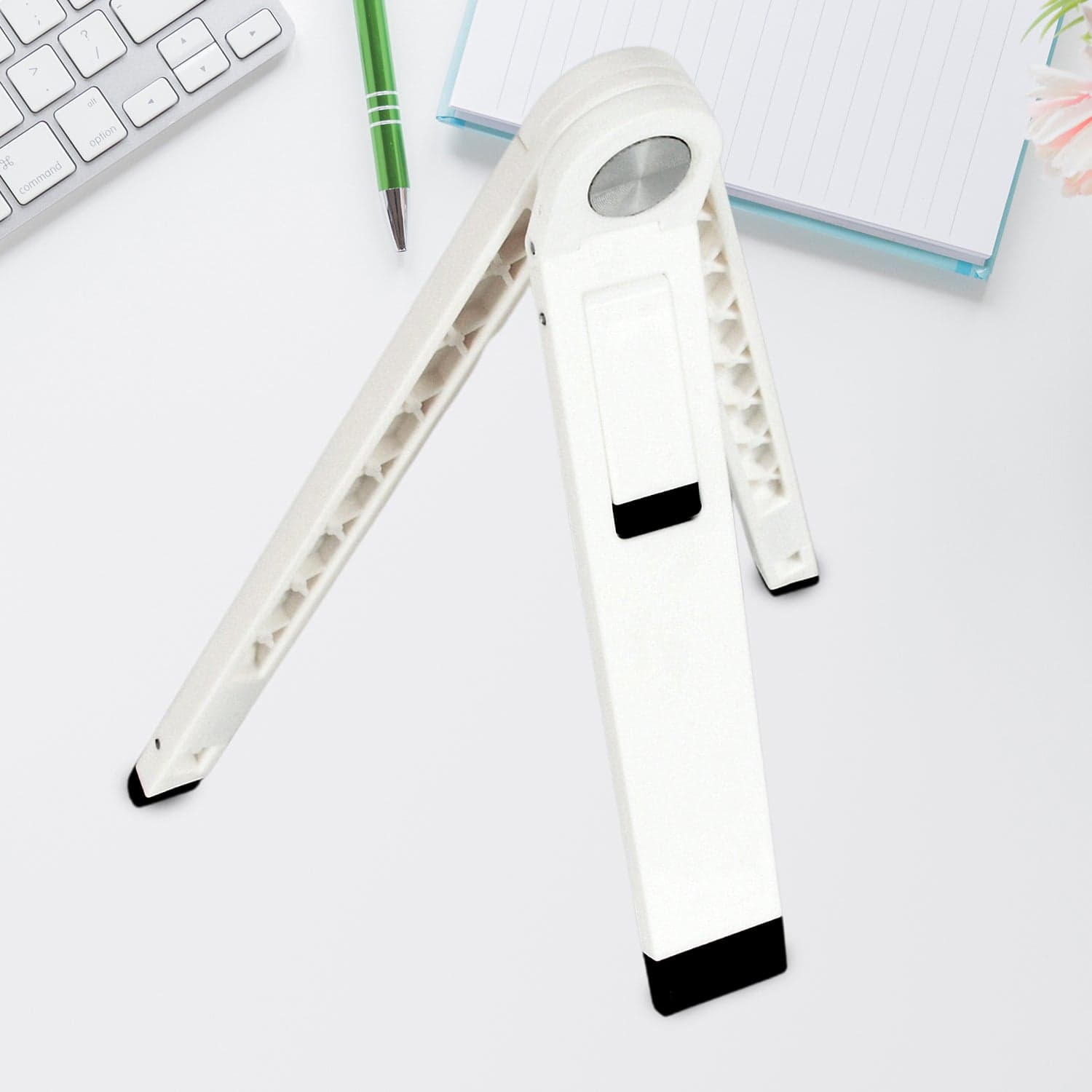 Slim Tablet Mobile Stand Adjustable Foldable Tablet Stand Scaffold (1 Pc) ID-12601 thumbnail 6