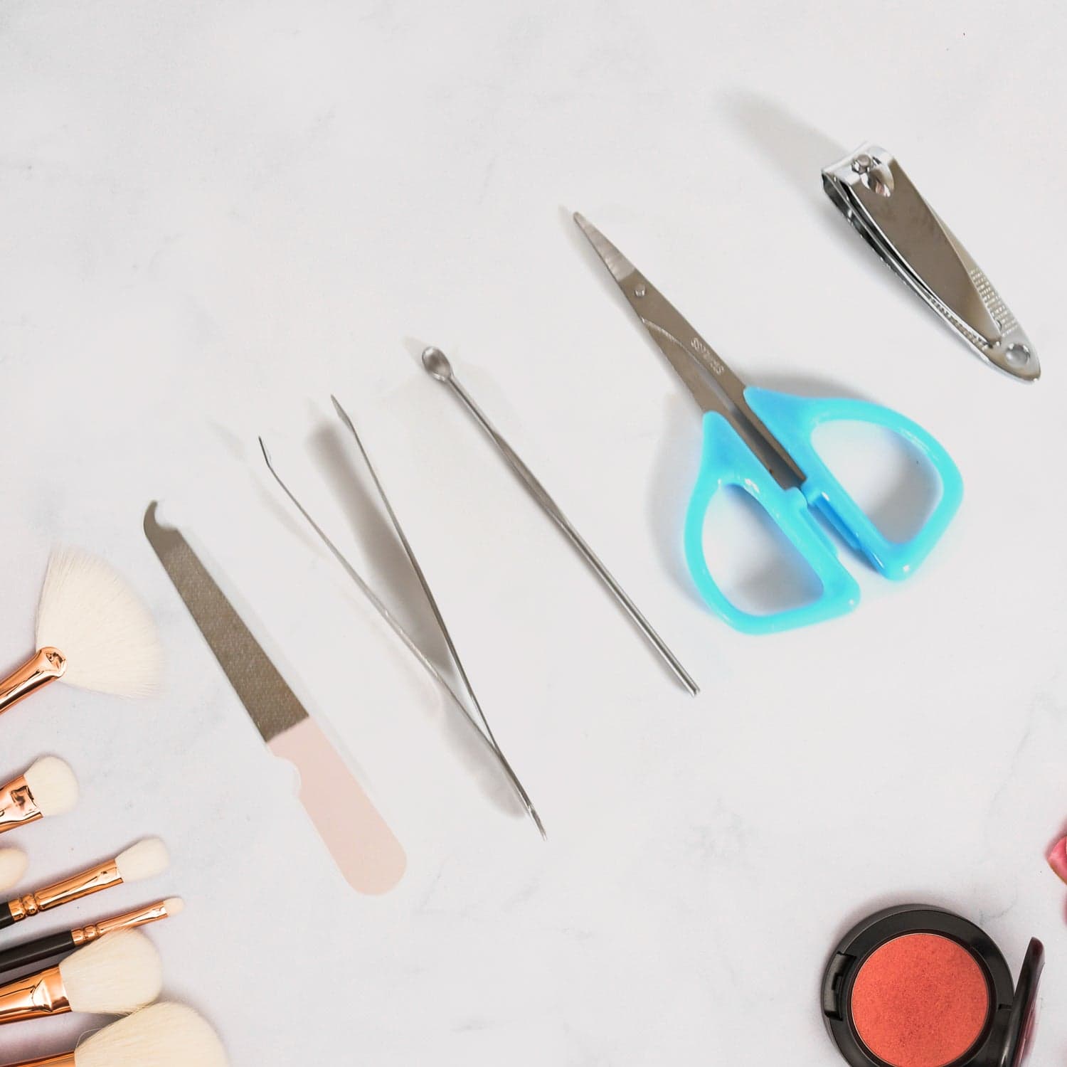 5 In 1 Stainless Steel Professional Manicure Set, Nail Cutter For Women, Nail Scissors, Luxury Grooming Kit thumbnail 3