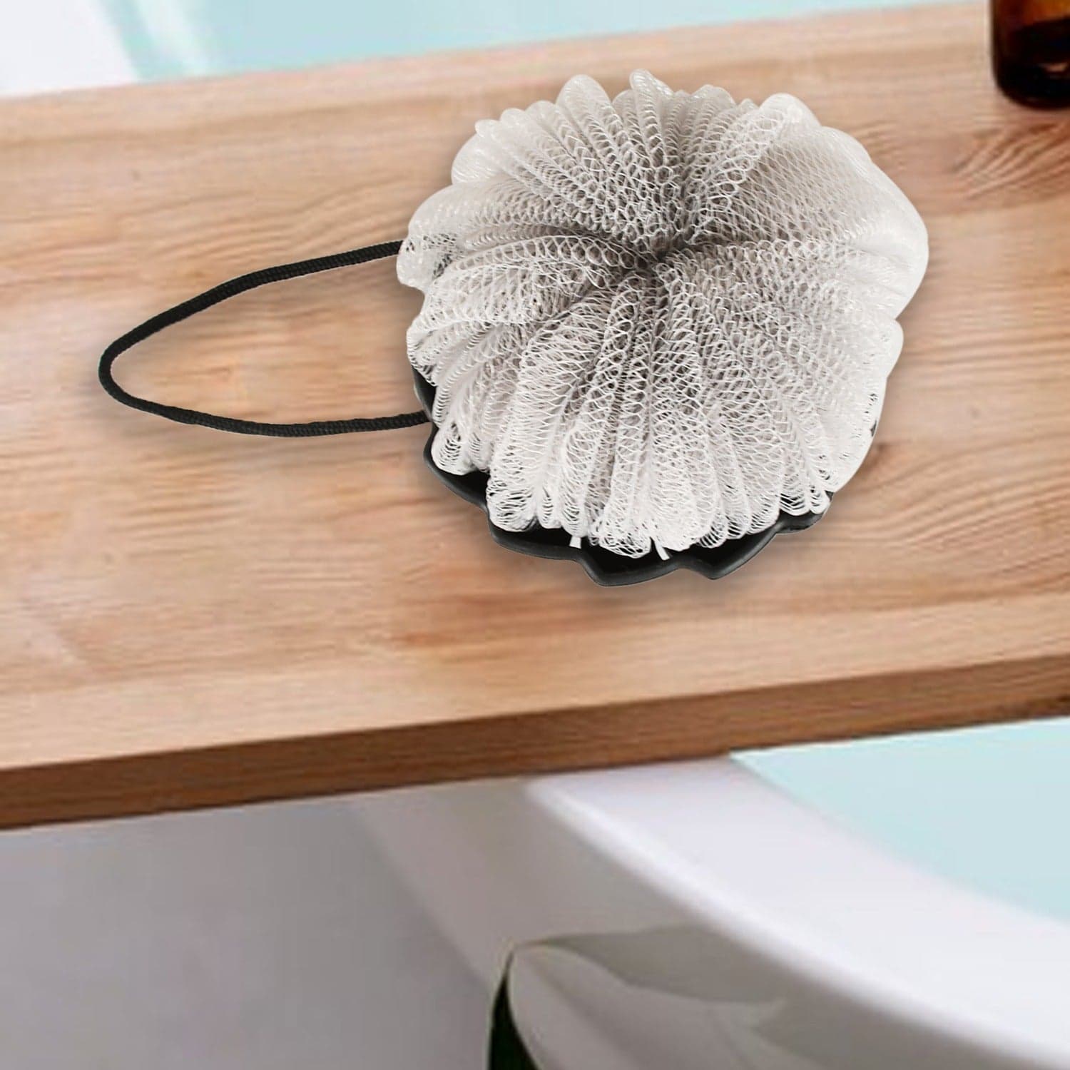Shower Tool Duo 2-1 Shower Loofah Sponge And Exfoliating Body Scrubber For Showering thumbnail 5