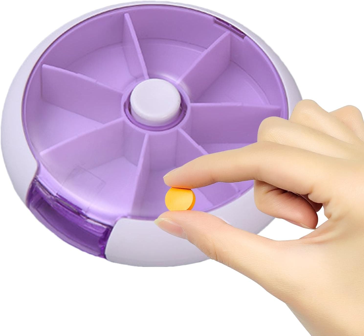 Cute 7-Day Pill Box Dispenser of Portable 7-Grid Medicine Organizer (1 Pc) thumbnail 8