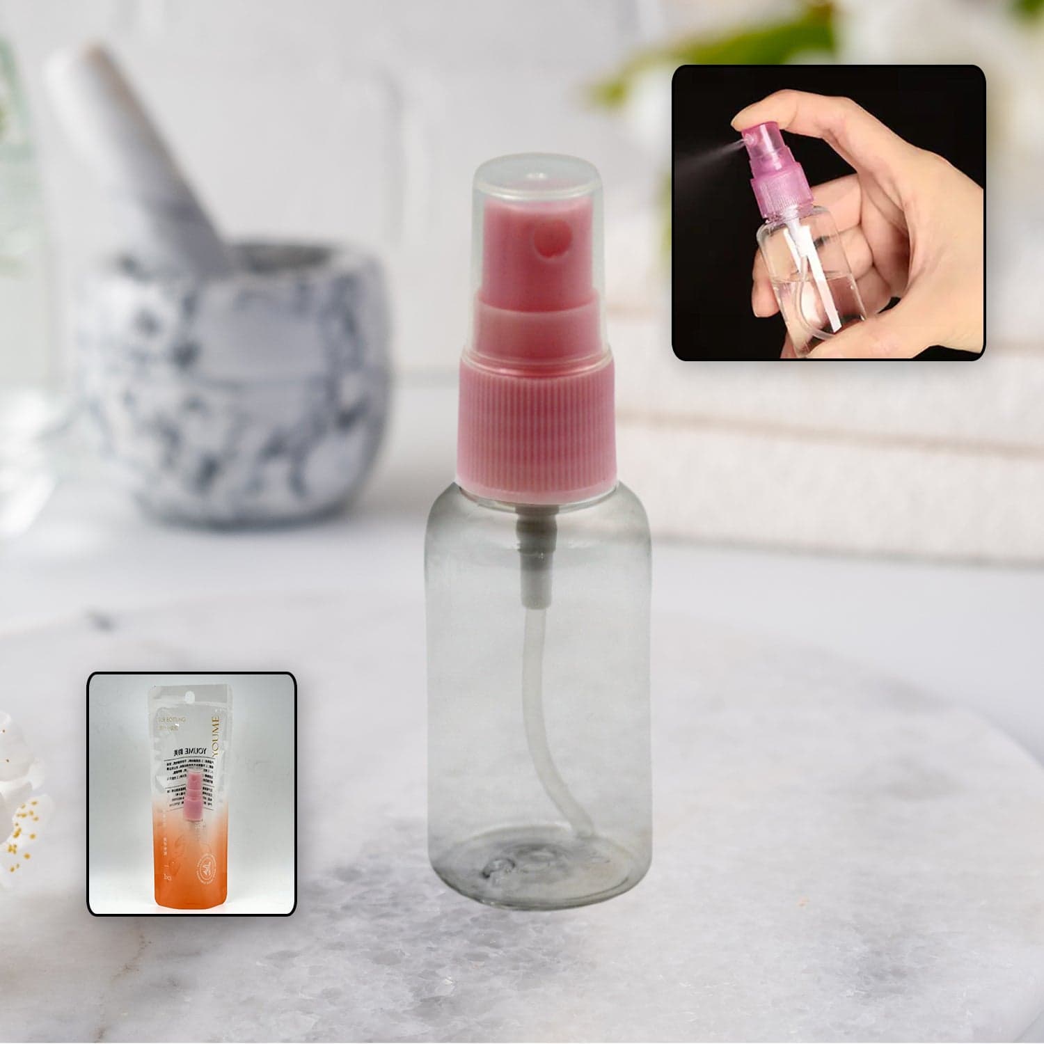 Perfume Make-Up Water Portable Spray Bottle, Empty Spray Bottle Refillable Fine, Perfume For Sanitizer Travel Beauty Makeup Perfume Filler (1 Pc) thumbnail 6