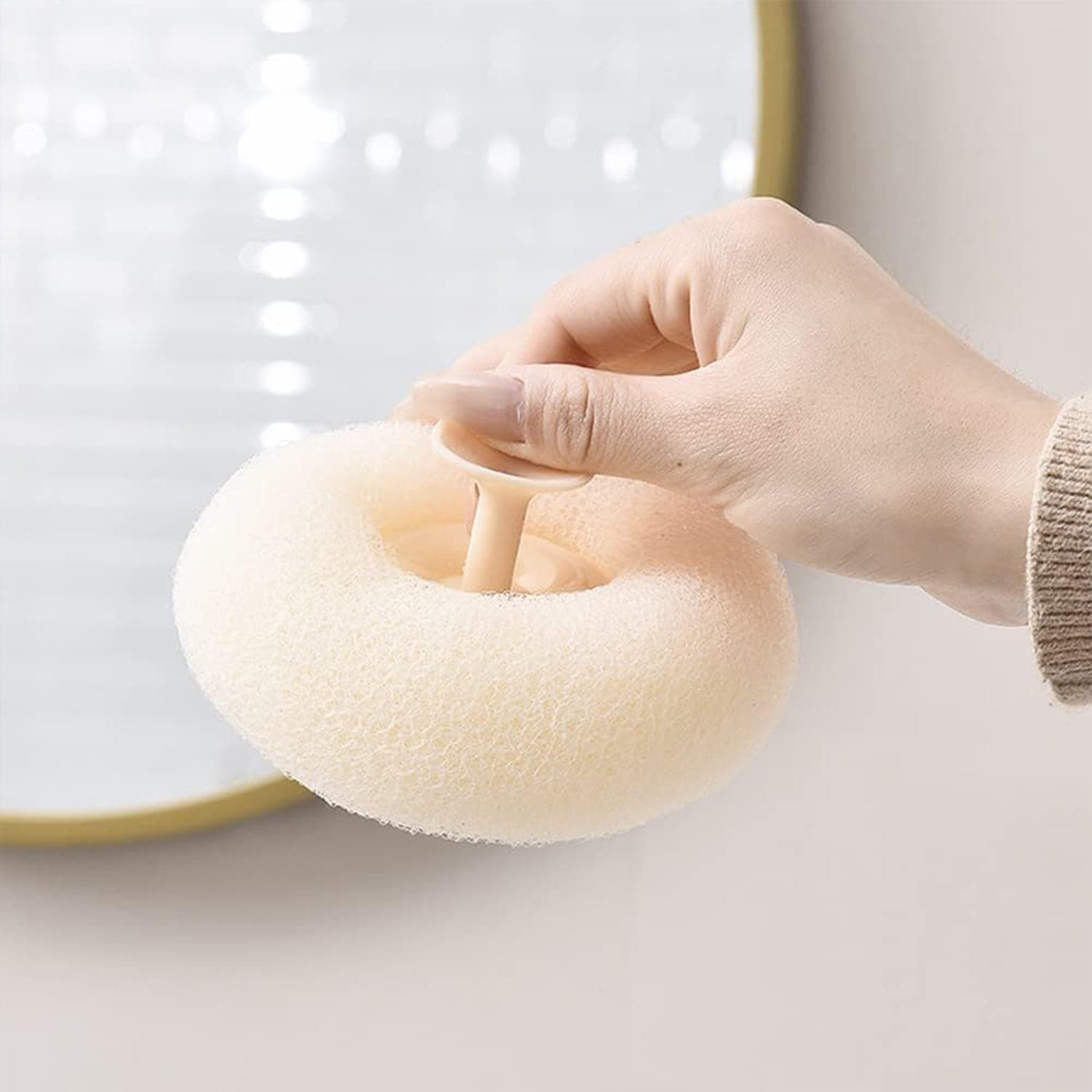 Flower Bath Sponge - Super Soft Body Exfoliator with Suction Cup for Shower & Massage thumbnail 7