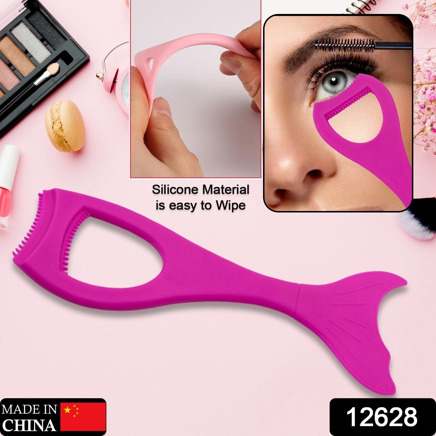 Multifunctional Easy To Clean Curved Silicone Eyeliner Stencils Wing Tips Quick Reusable For Makeup Tool For Beginners thumbnail 2