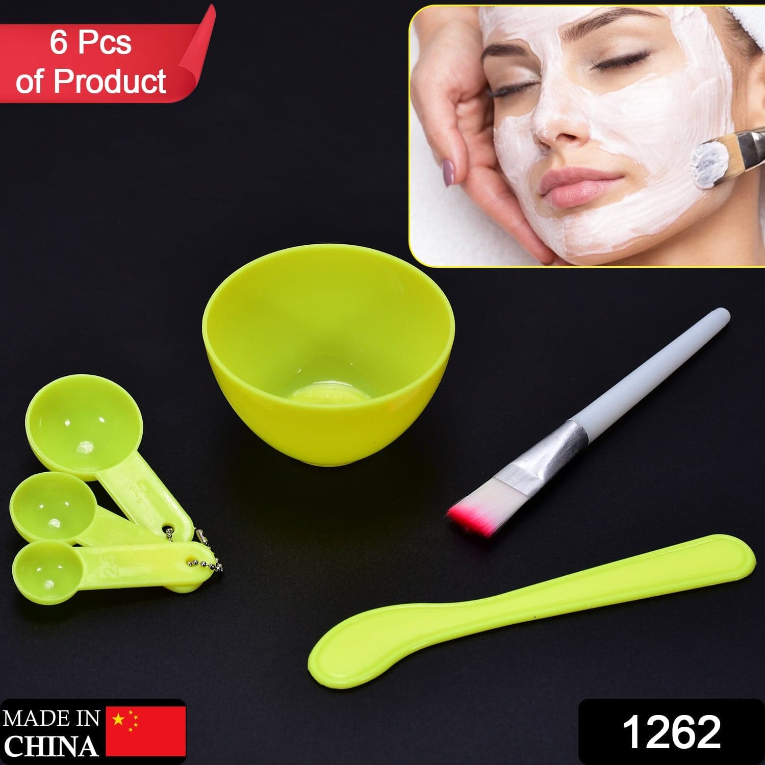 Facial Mask Bowl Set for Girls (6-Pcs) thumbnail 2