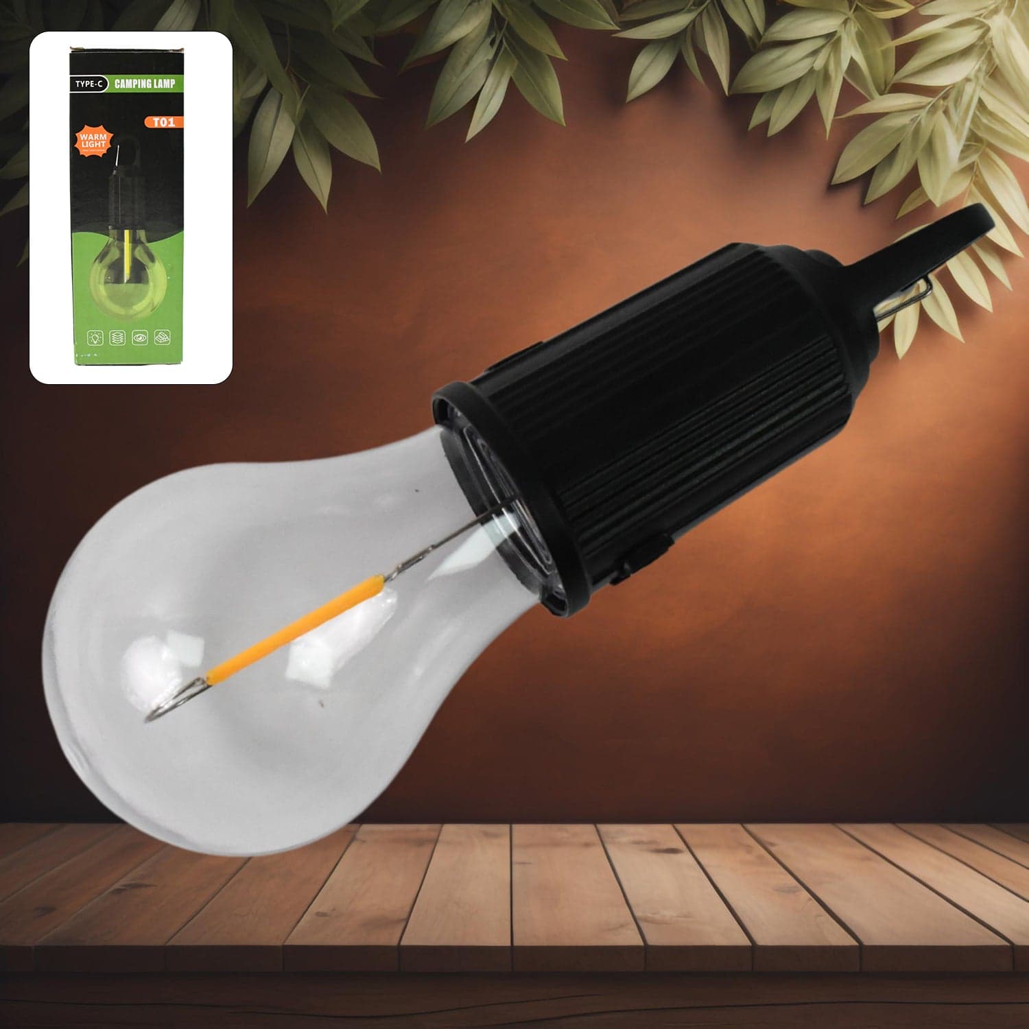 Rechargeable LED Camping Lantern of 3 Modes, Portable with Clip Hook (1 Pc) thumbnail 3