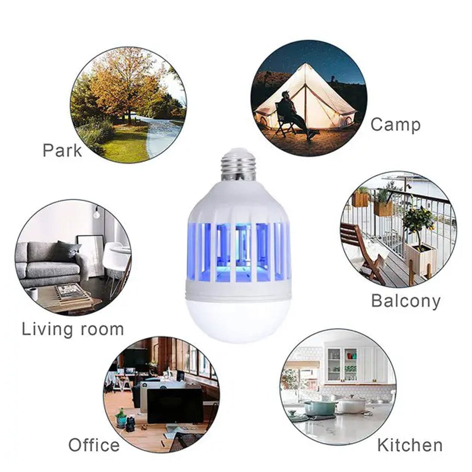 5W Mosquito Killer Lamp E27 LED Zapper for Summer Insects & Moths thumbnail 5