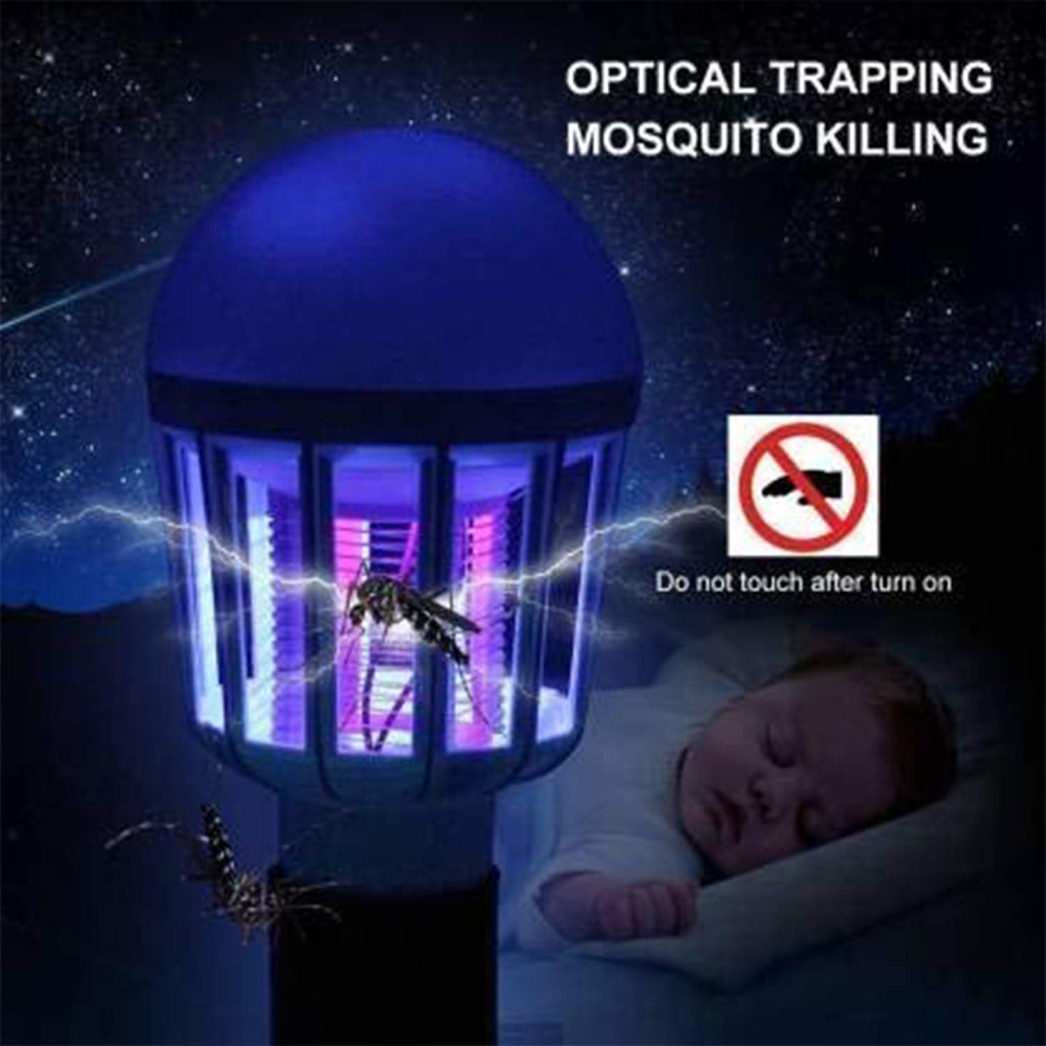 5W Mosquito Killer Lamp E27 LED Zapper for Summer Insects & Moths thumbnail 7