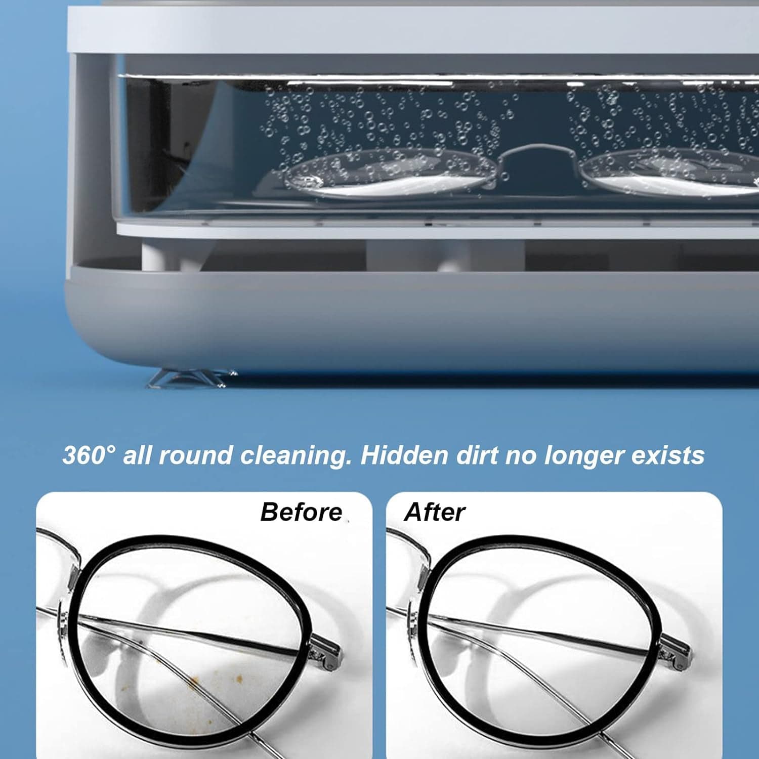 Ultrasonic Jewellery Cleaner of Portable High-Frequency Cleaning Machine (Battery Not Included) thumbnail 6