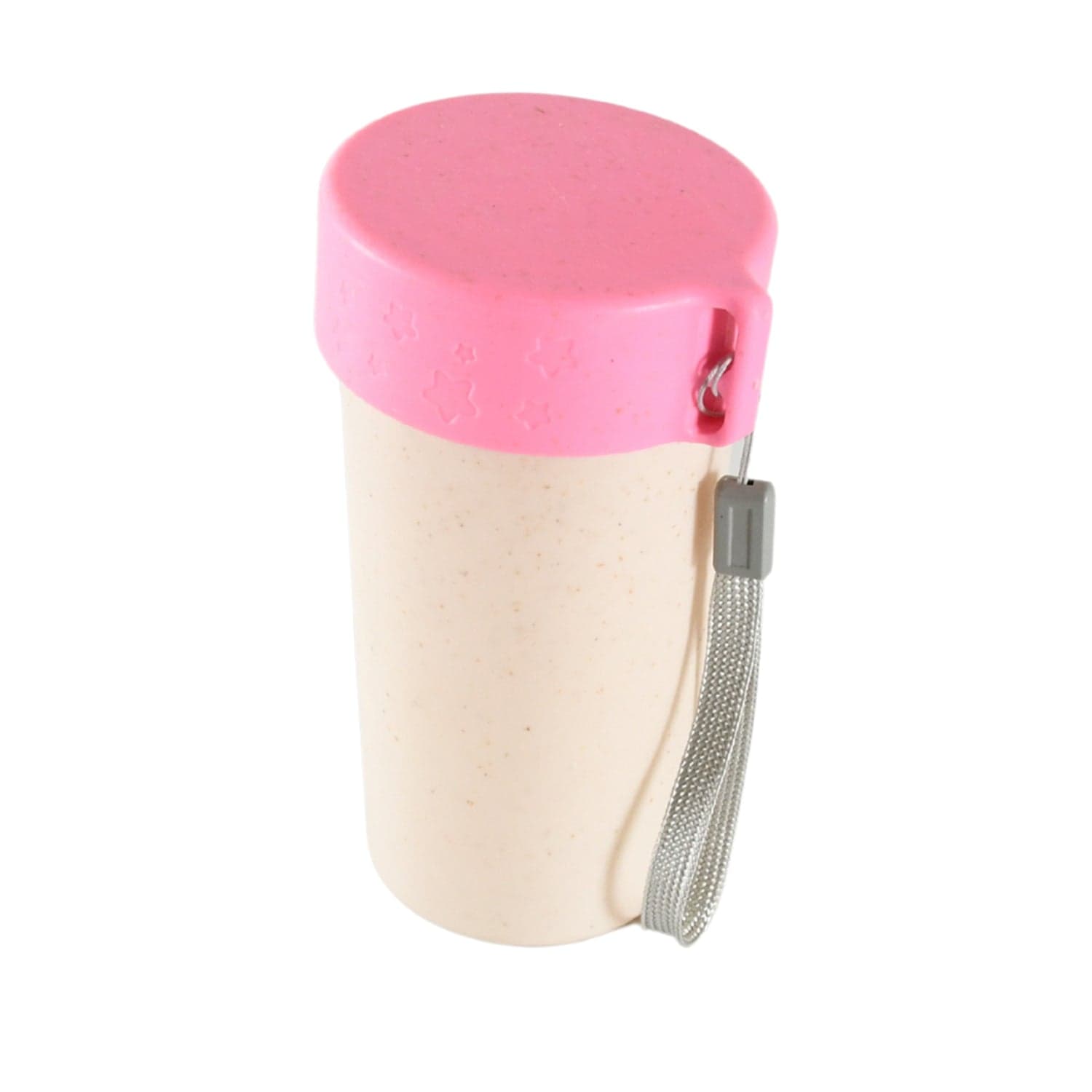 Travel Coffee Cup Portable Water Bottle Wheat Straw Coffee Tea Mug Coffee Mug with Lids for Coffee Tea (300 ML Approx) thumbnail 5