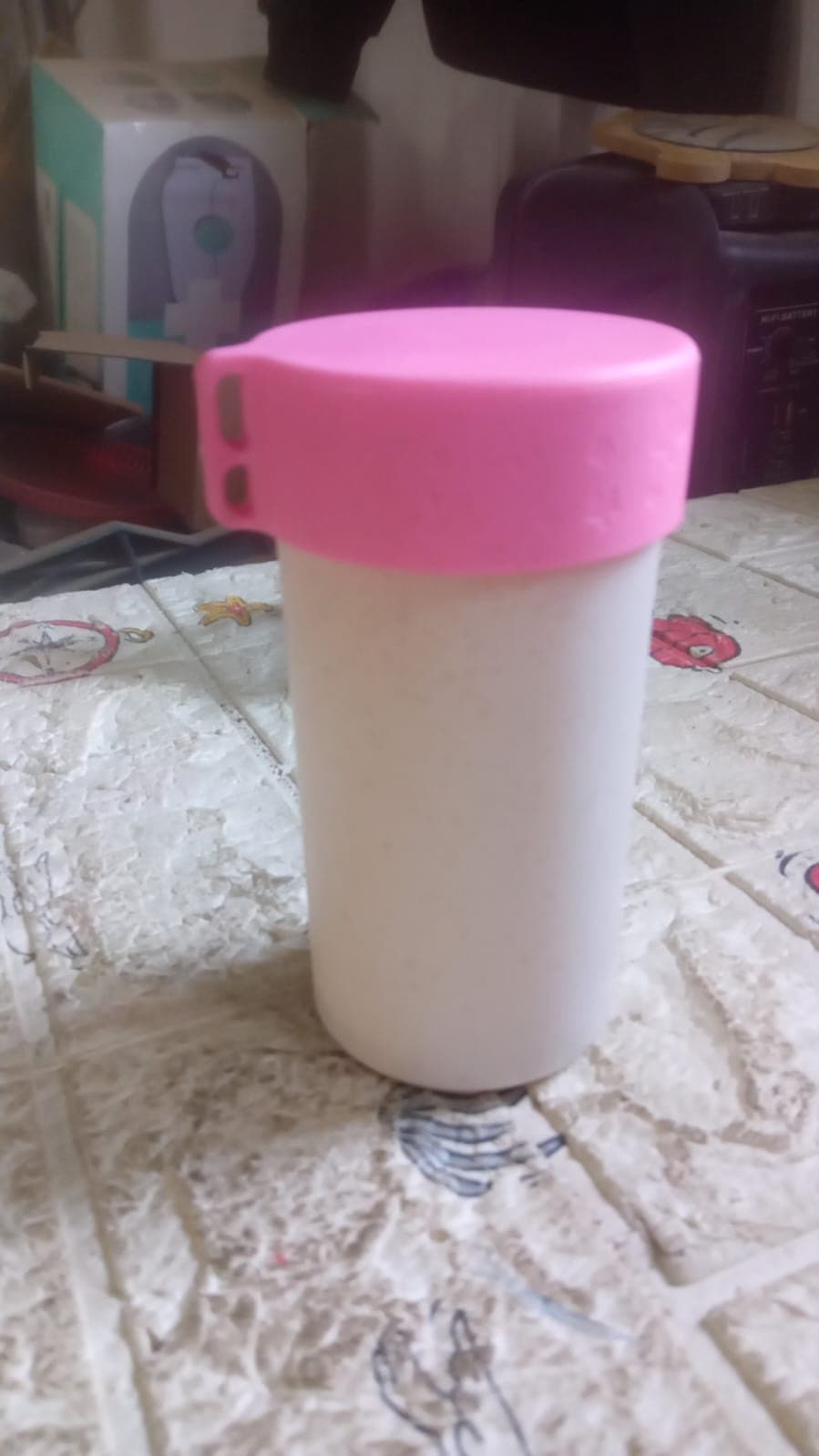 Travel Coffee Cup Portable Water Bottle Wheat Straw Coffee Tea Mug Coffee Mug with Lids for Coffee Tea (300 ML Approx) thumbnail 8
