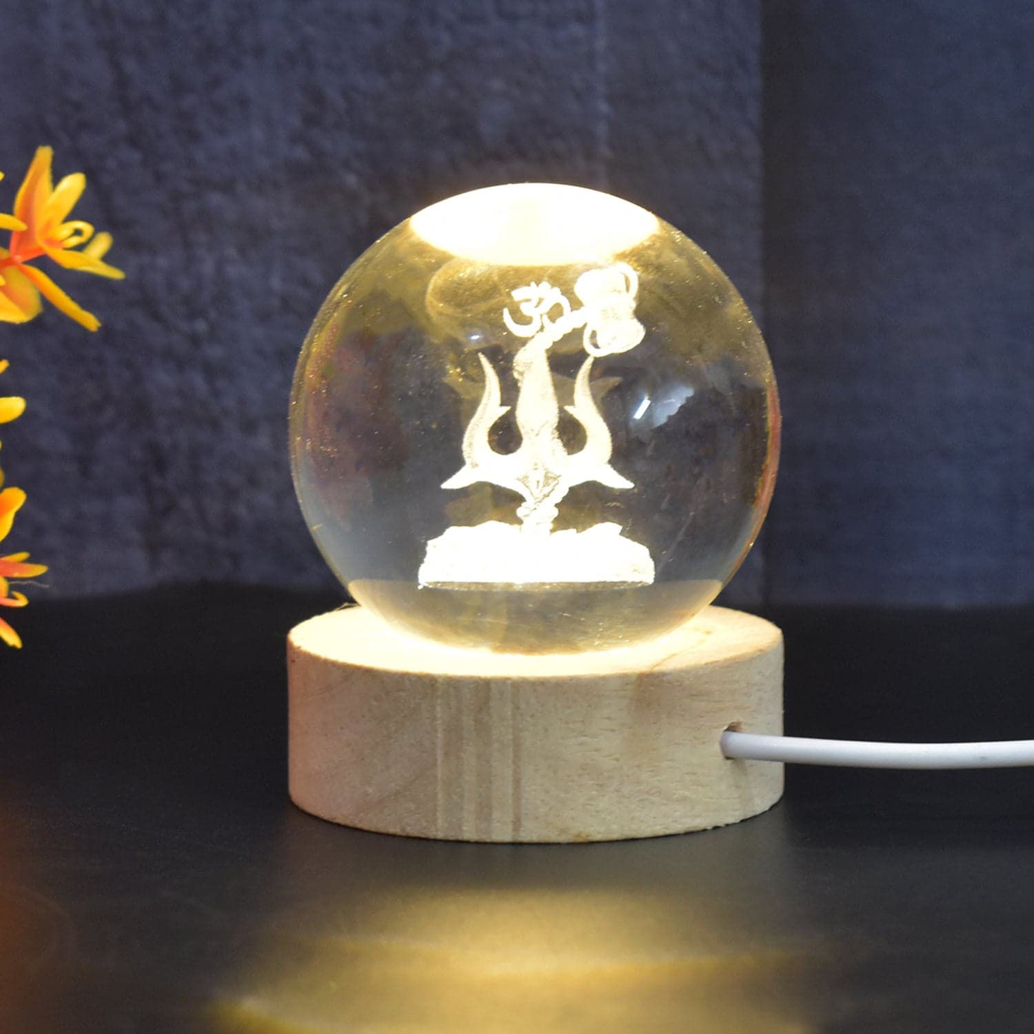 3D Crystal Ball lamps 3D Crystal Ball Night Light (1 Pc) thumbnail 1