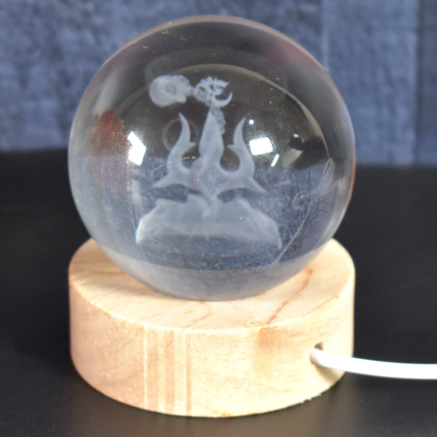 3D Crystal Ball lamps 3D Crystal Ball Night Light (1 Pc) thumbnail 6