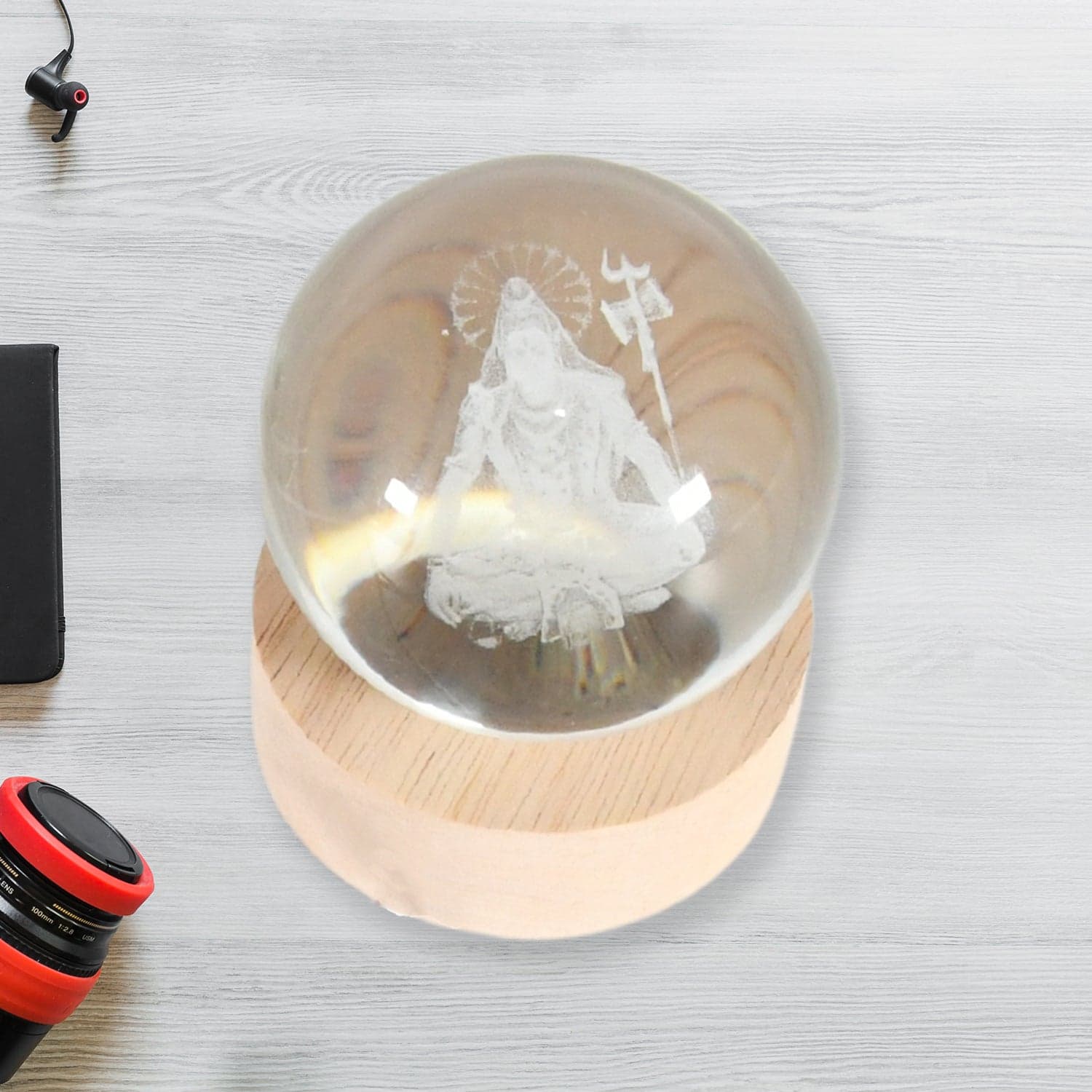 3D Crystal Ball lamps for Bedroom (1 Pc) thumbnail 3